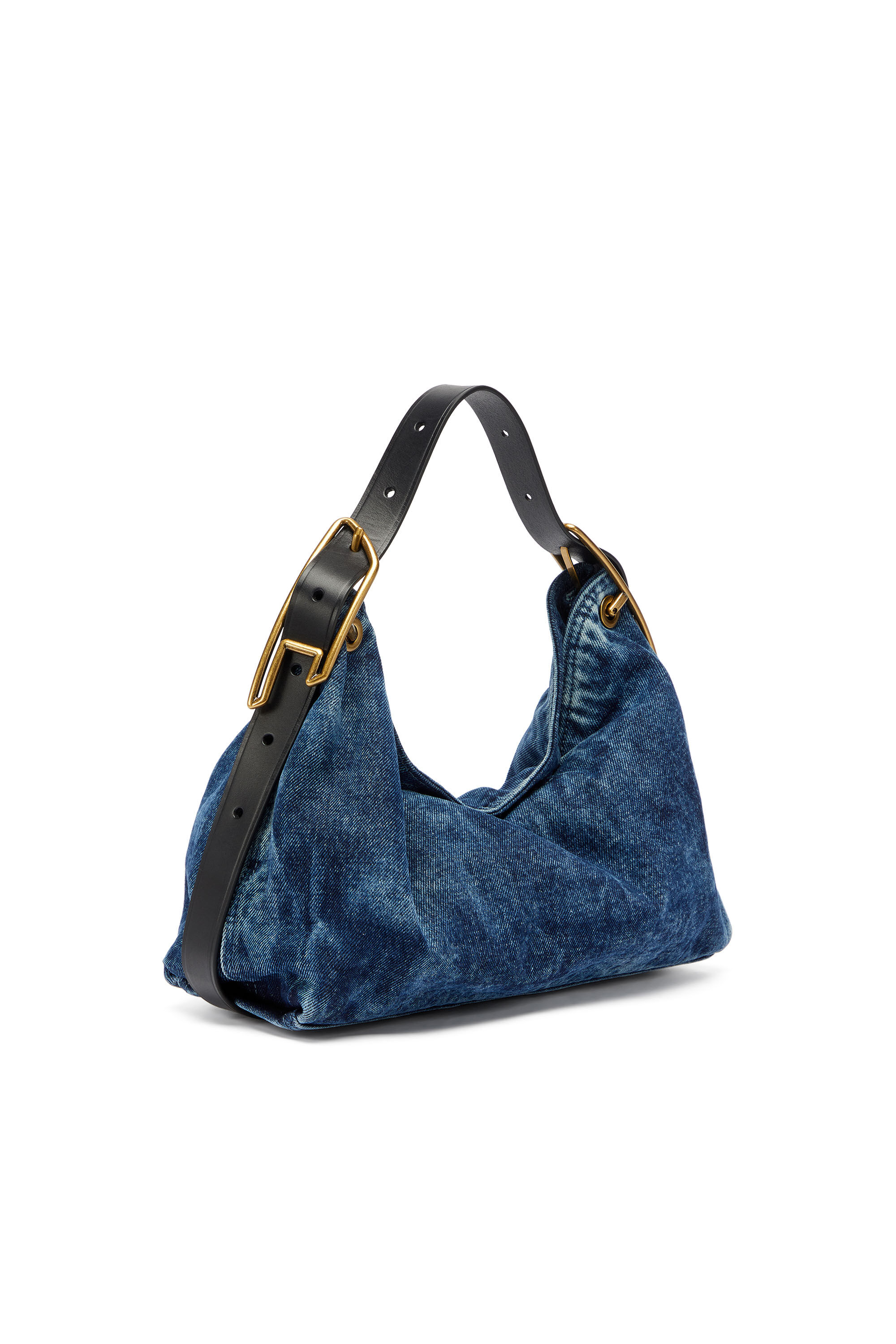 Diesel - D-LINE SHOULDER, Woman's D-Line-Denim shoulder bag in Medium blue - 7