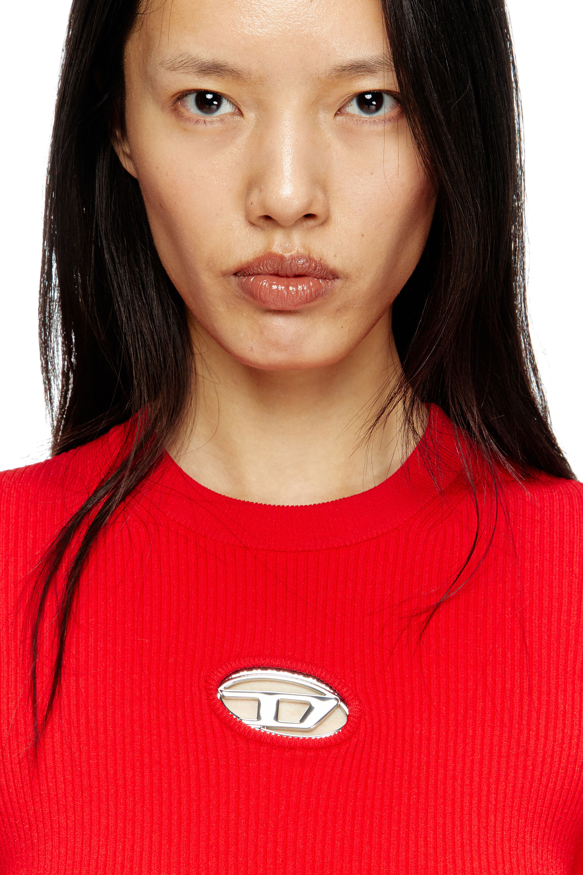 DIESEL M-valari オーバルD リブ付きビスコーストップ Diesel/ディーゼル｜'M-Valari' トップ