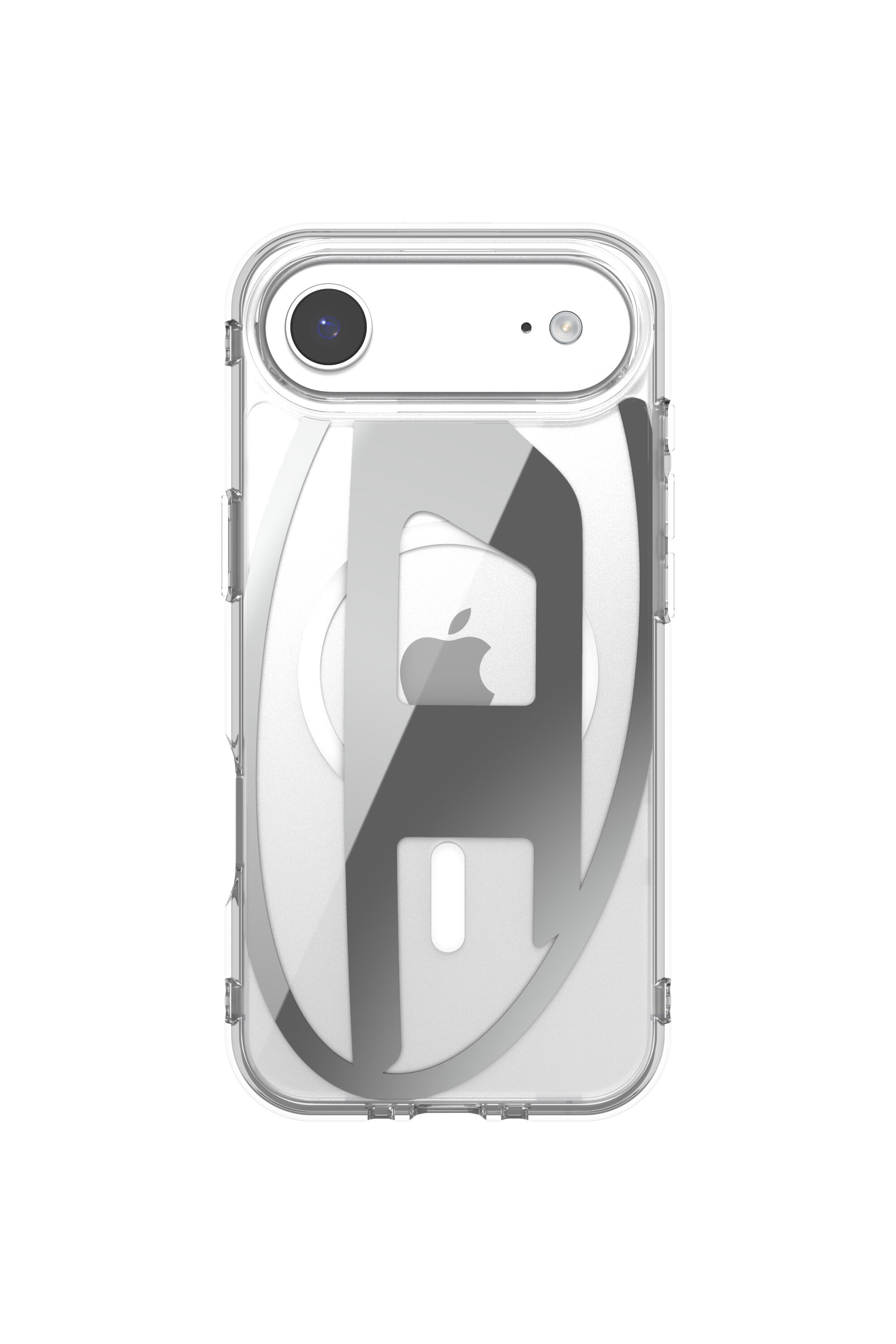 Diesel - 60412 AOP CASE, Unisex's Oval D metallic case with magsafe for iPhone 17 Air in Grey - 2