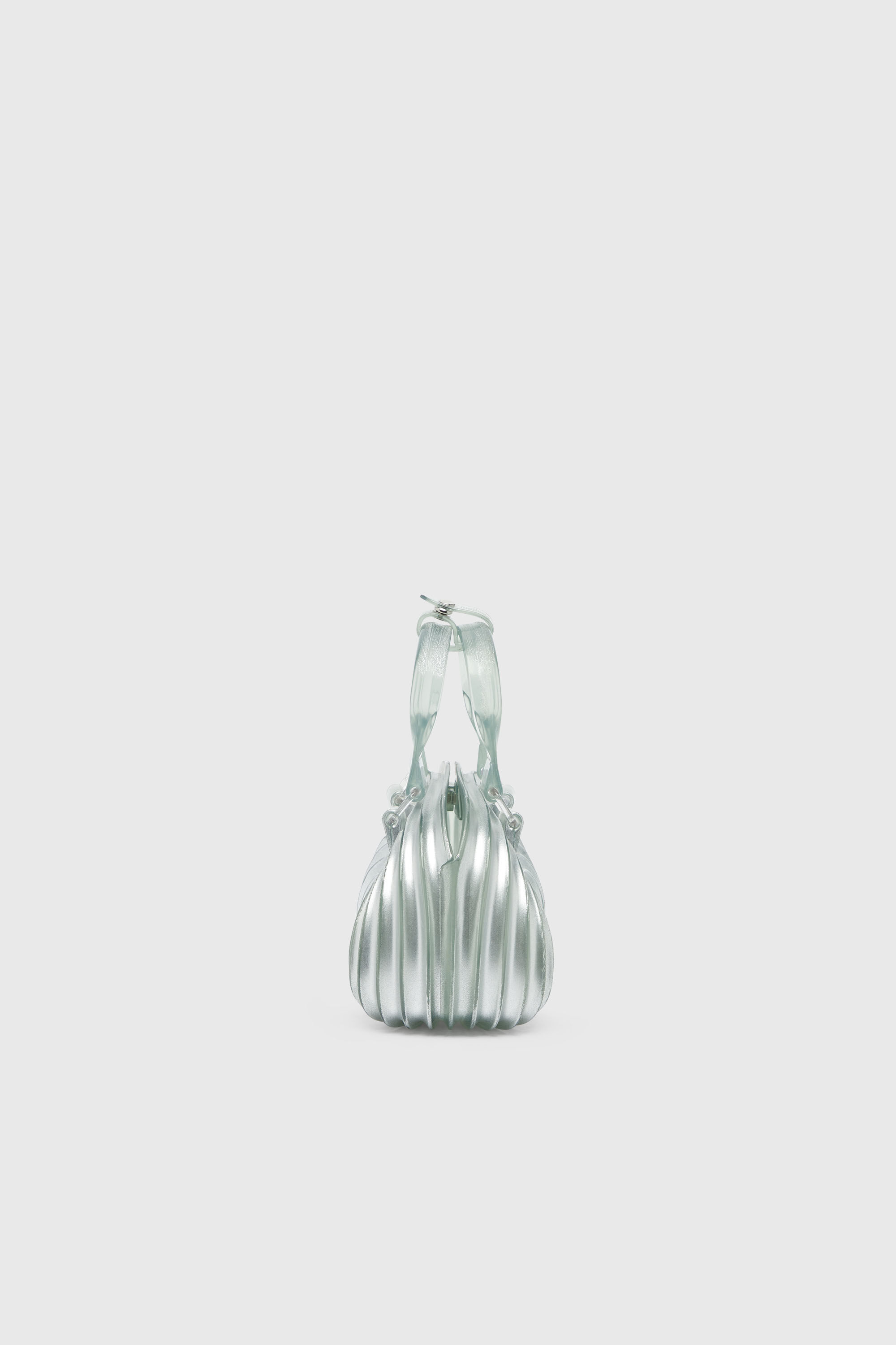 Diesel - MELISSA QUANTUM DOME, Woman's Quantum Dome - Handbag in Melflex&reg; in Silver - 5