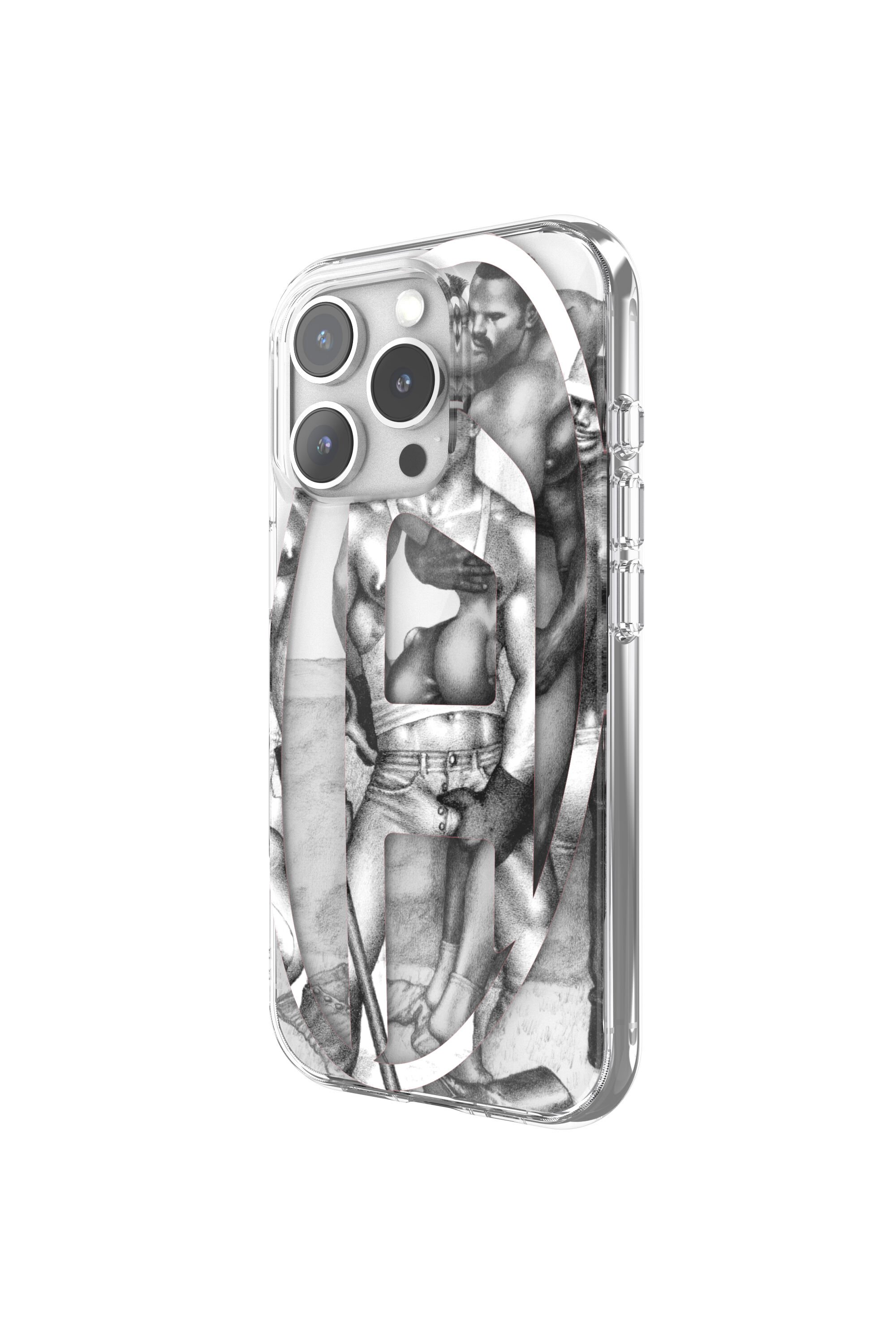 Diesel - 60388 DIESEL TOM OF FINLAND AOP CASE, Unisex's ToFF Case iPhone 16 Pro in Grey - 2