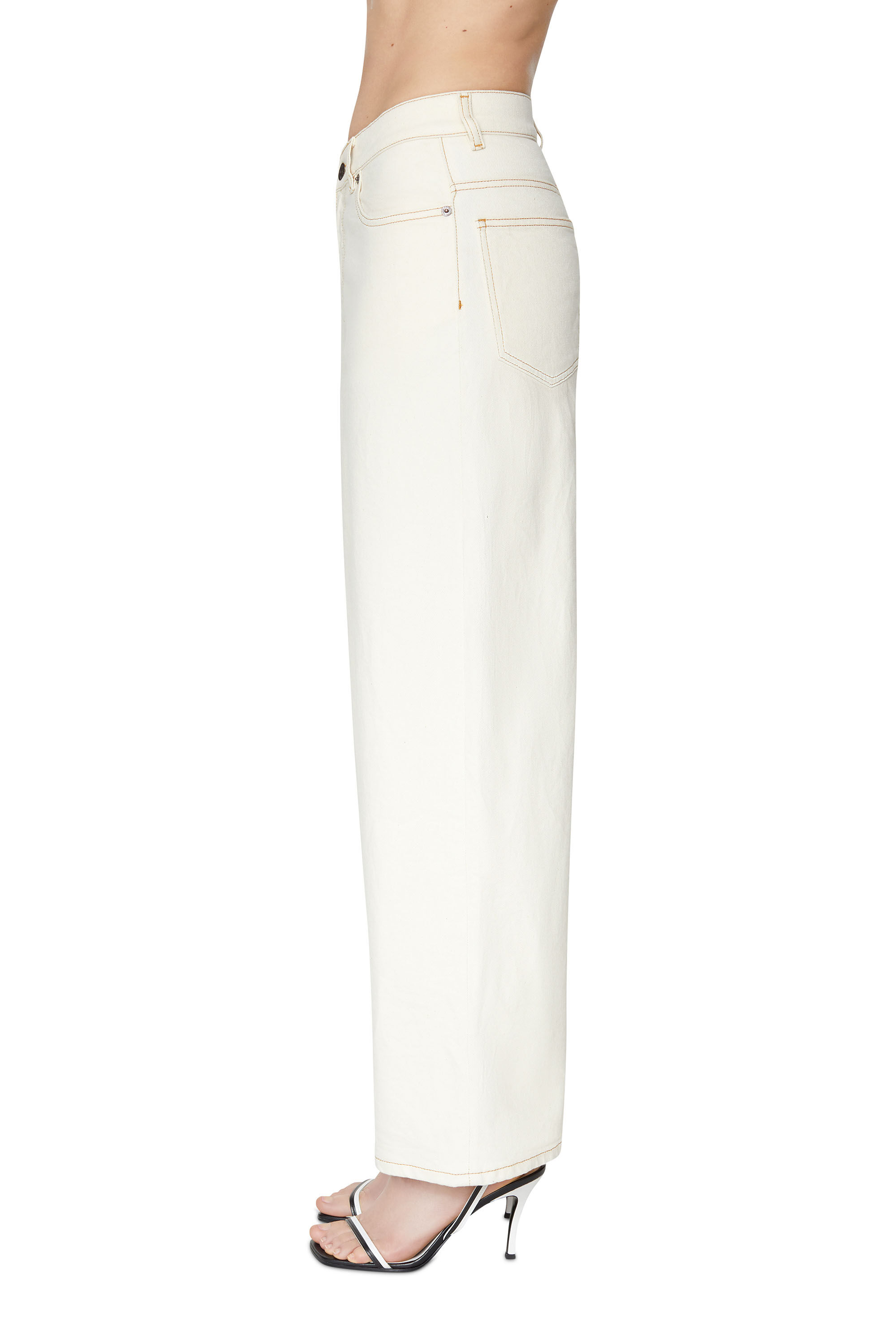 Diesel - 2000 WIDEE 09B94 Bootcut and Flare Jeans, White - Image 5