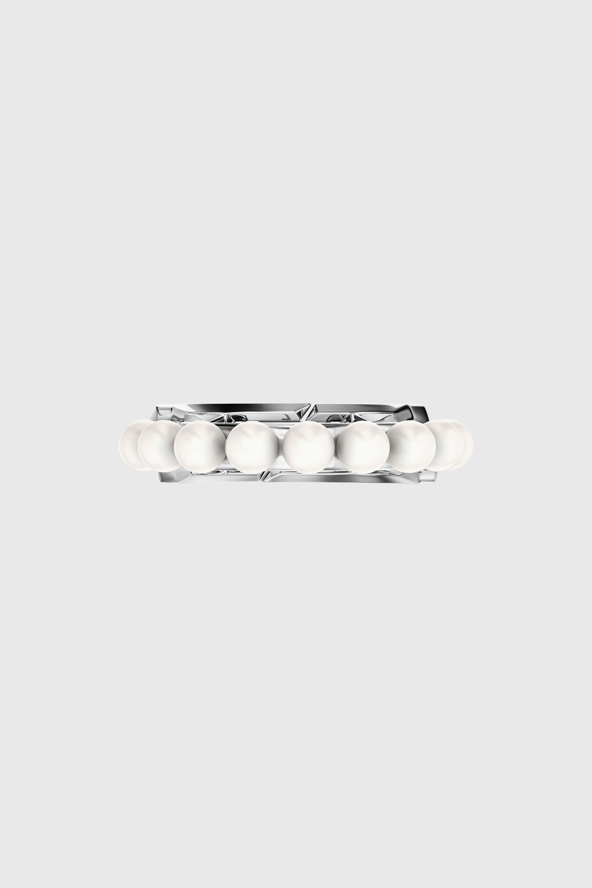 Diesel - DL1370040 STERLING SILVER JEWEL, Unisex's Sterling silver and pearl band ring in Silver - 3