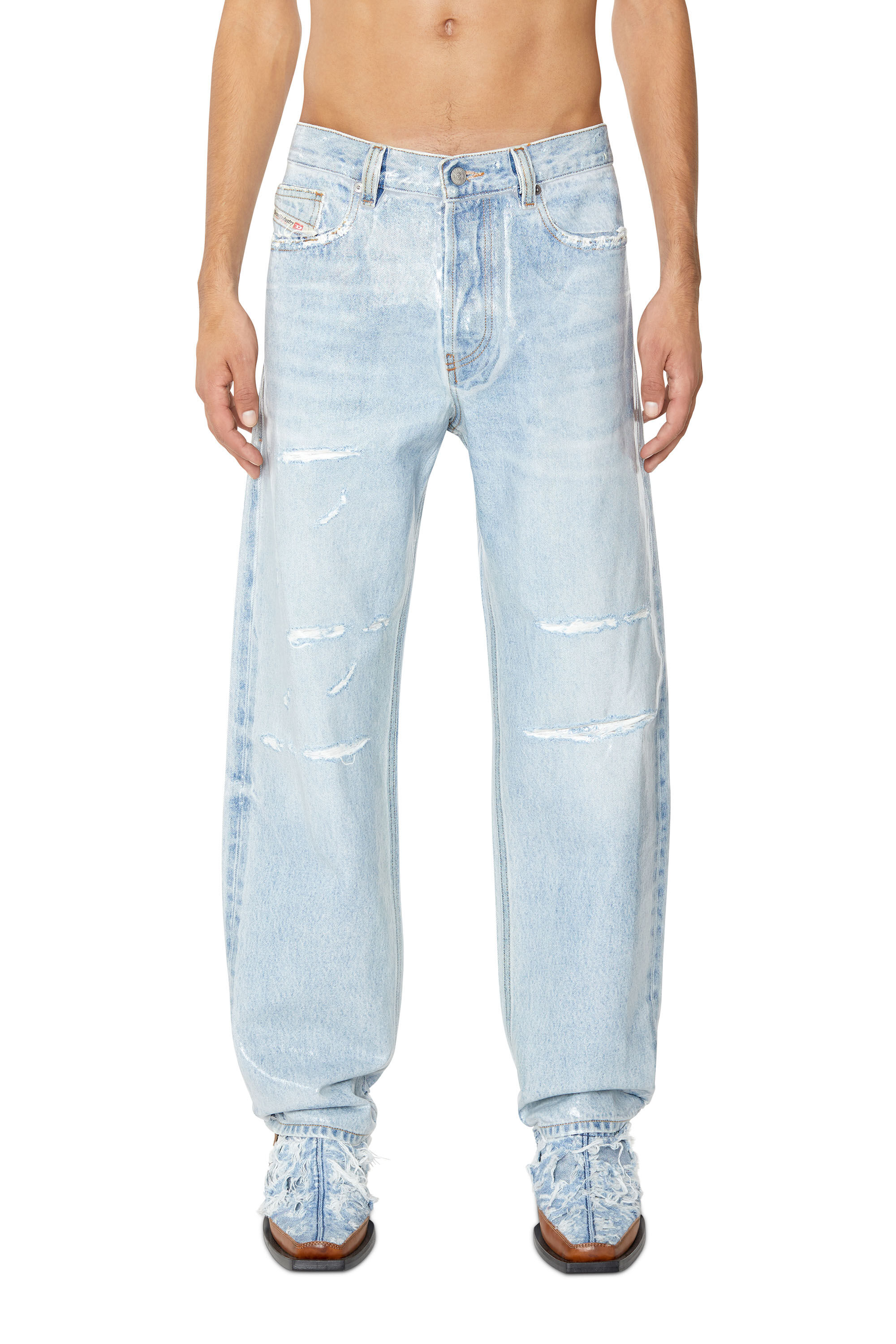 Diesel - 2010 D-Macs 007H8 Straight Jeans, Light Blue - Image 3
