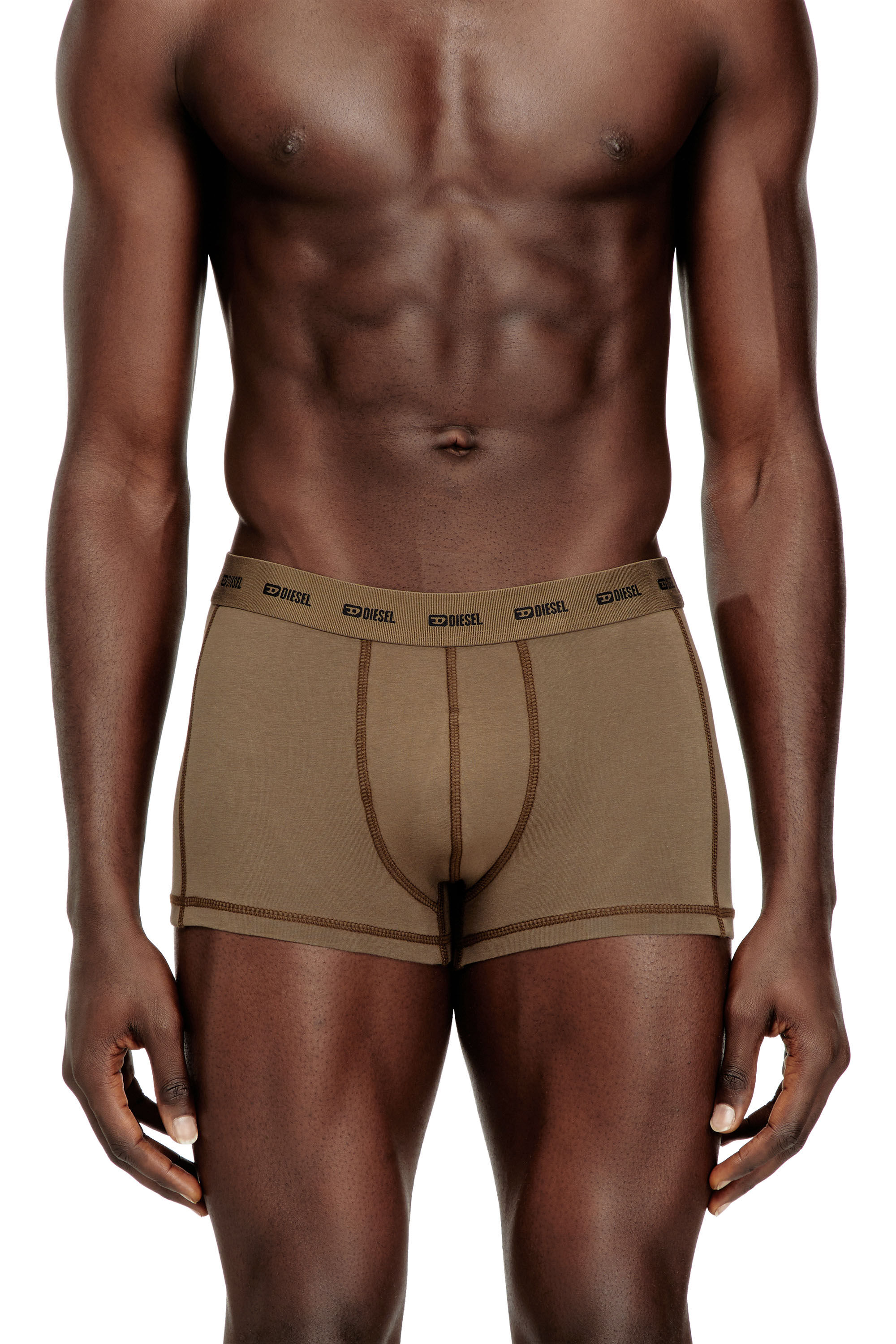 Diesel - DAMIEN-UTLT-3PACK, Man's 3-pack of boxer briefs in Light Brown - 3
