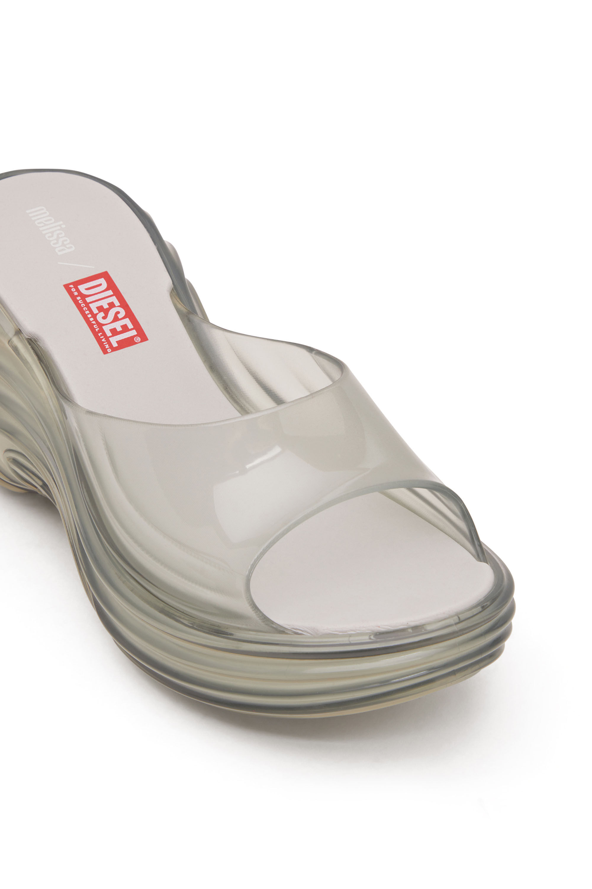 Melissa Quantum Platform DIESEL 36/35サイズ Women's Platform mule in Melflex® | Grey | Diesel
