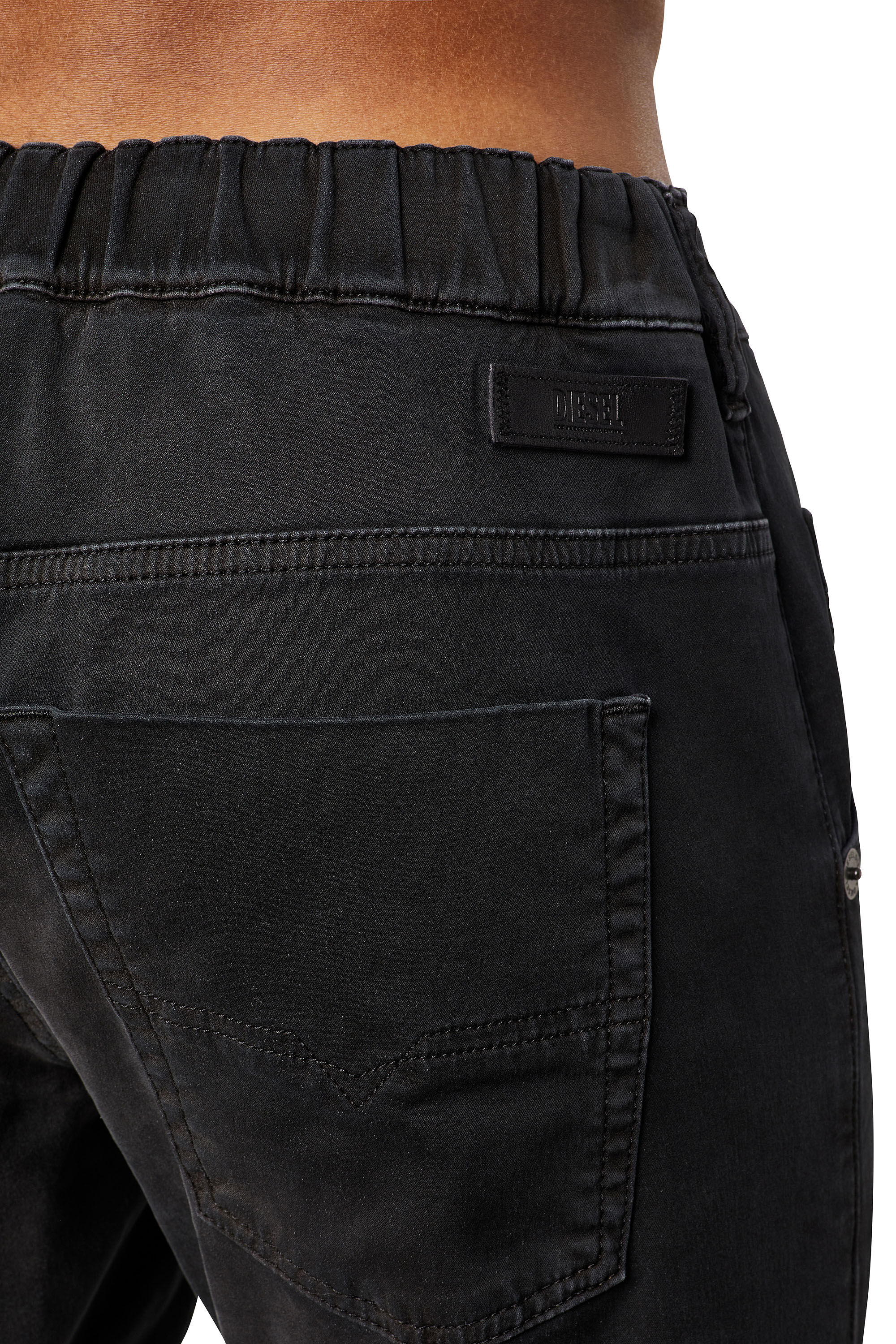Diesel - Krooley JoggJeans® 0670M Tapered, Black/Dark grey - Image 6