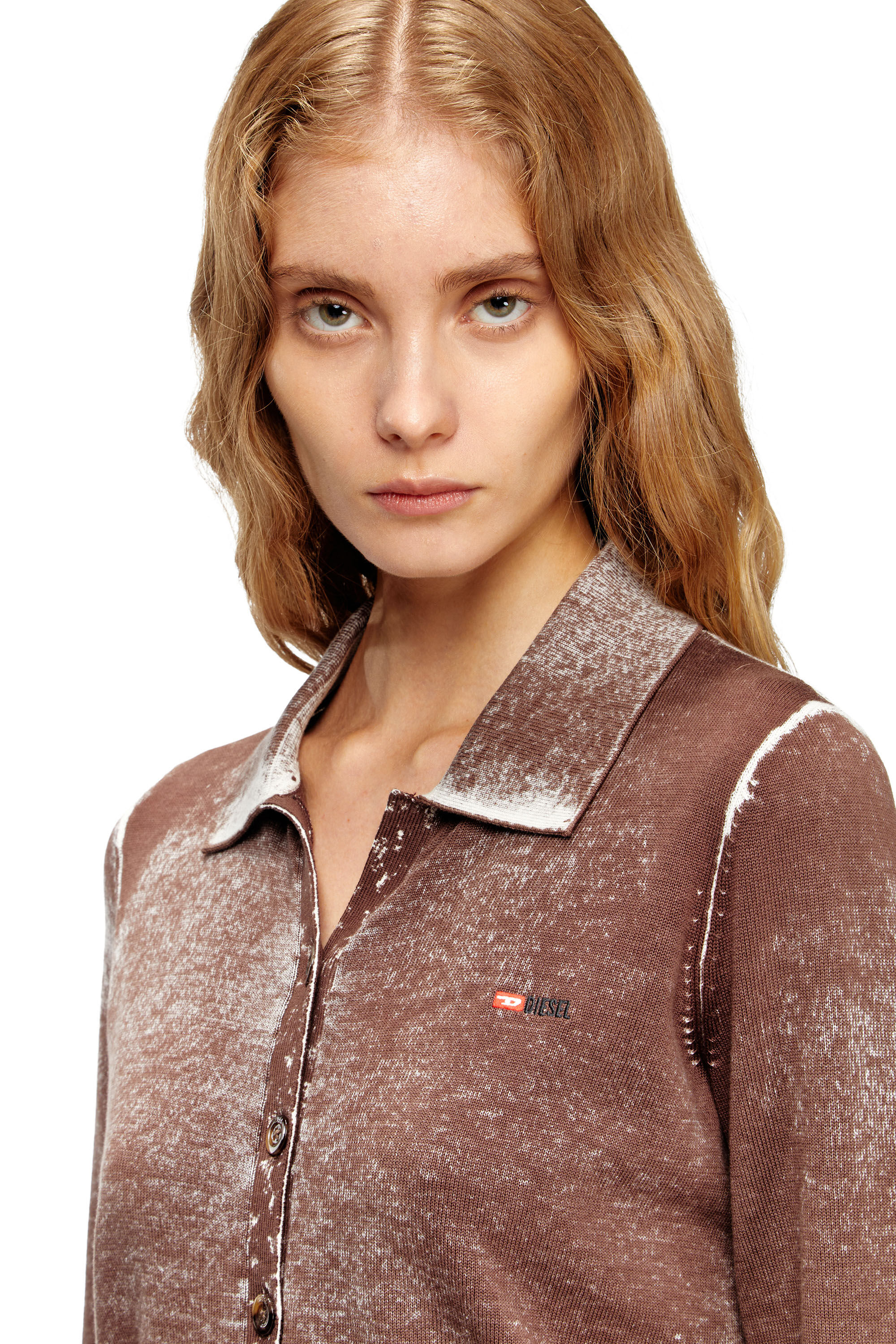Diesel - M-LOREN, Woman's Cardigan with faded reverse print in null - 5
