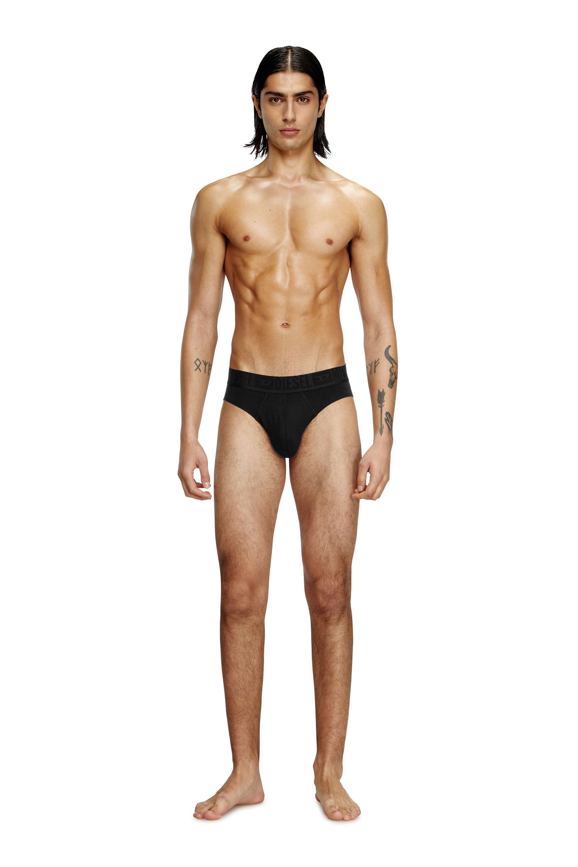 Diesel - ROY-D-MONO-3PACK, Man's Three-pack boxer briefs in Black - 1