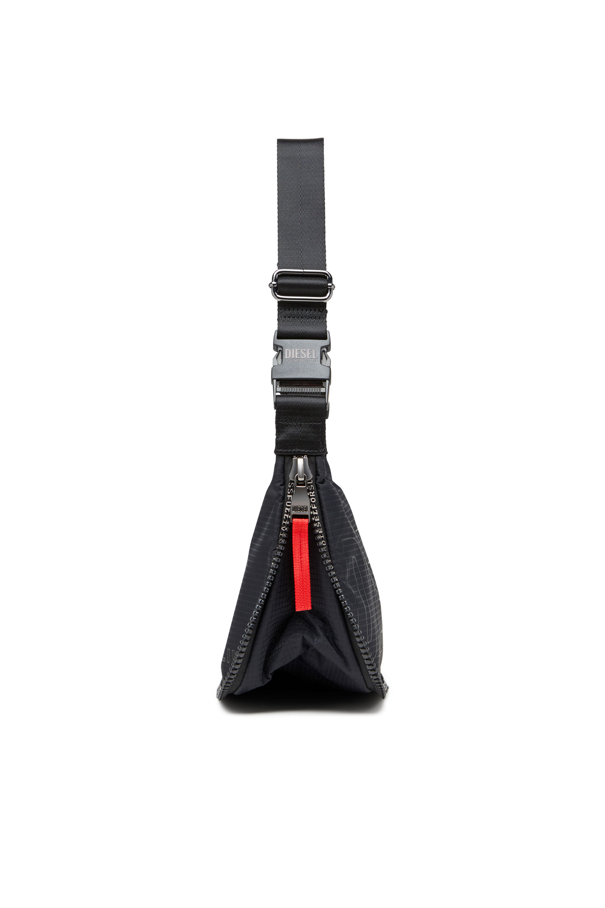 Diesel - ZIP-D CROSSBODY BAG X, Unisex's Zip-D X-Expandable utilitarian shoulder bag in Black - 4