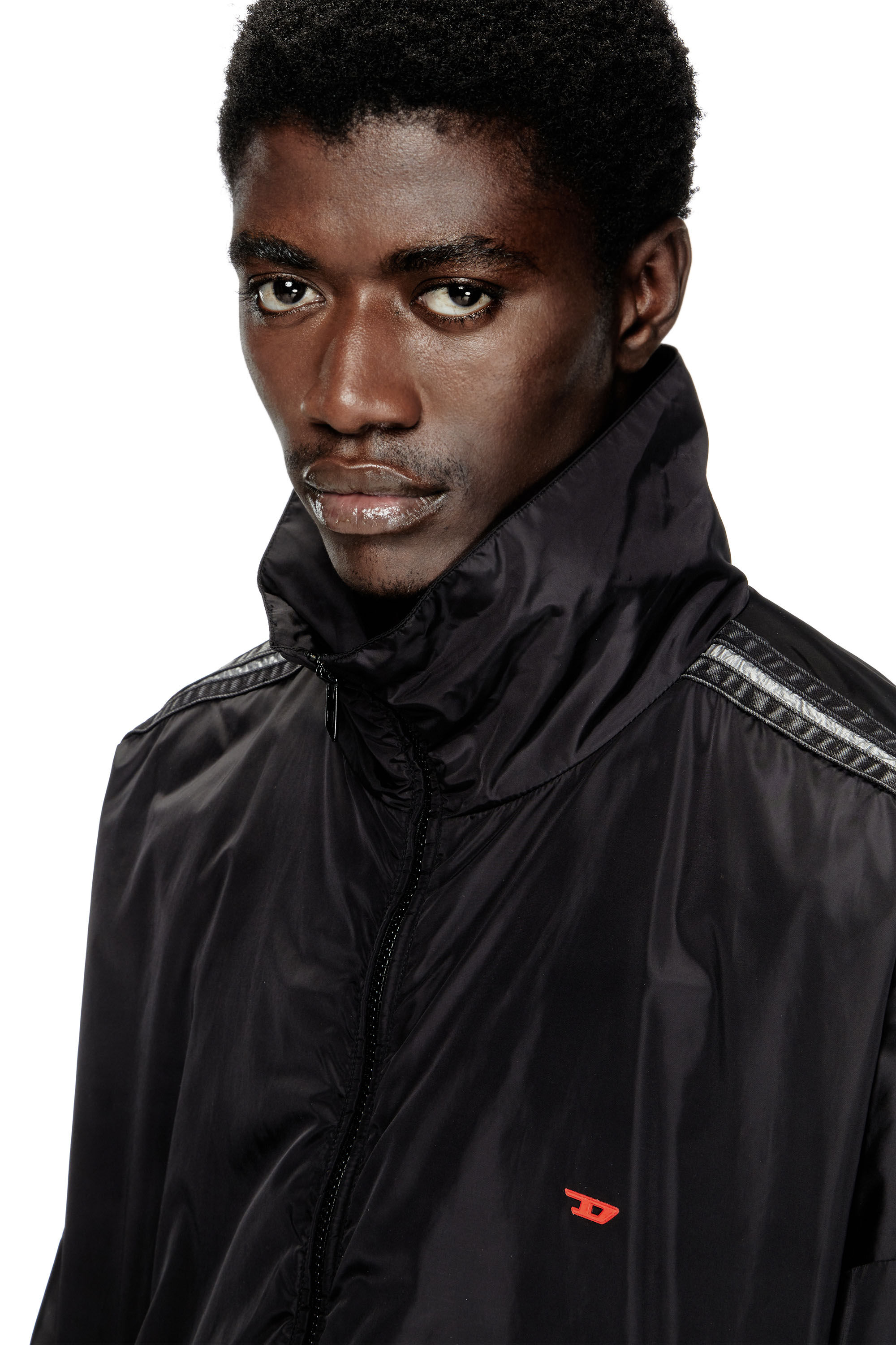 DIESEL トラックジャケット J-BLINK Unisex: 90's Biker jacket in waterproof nylon | Diesel