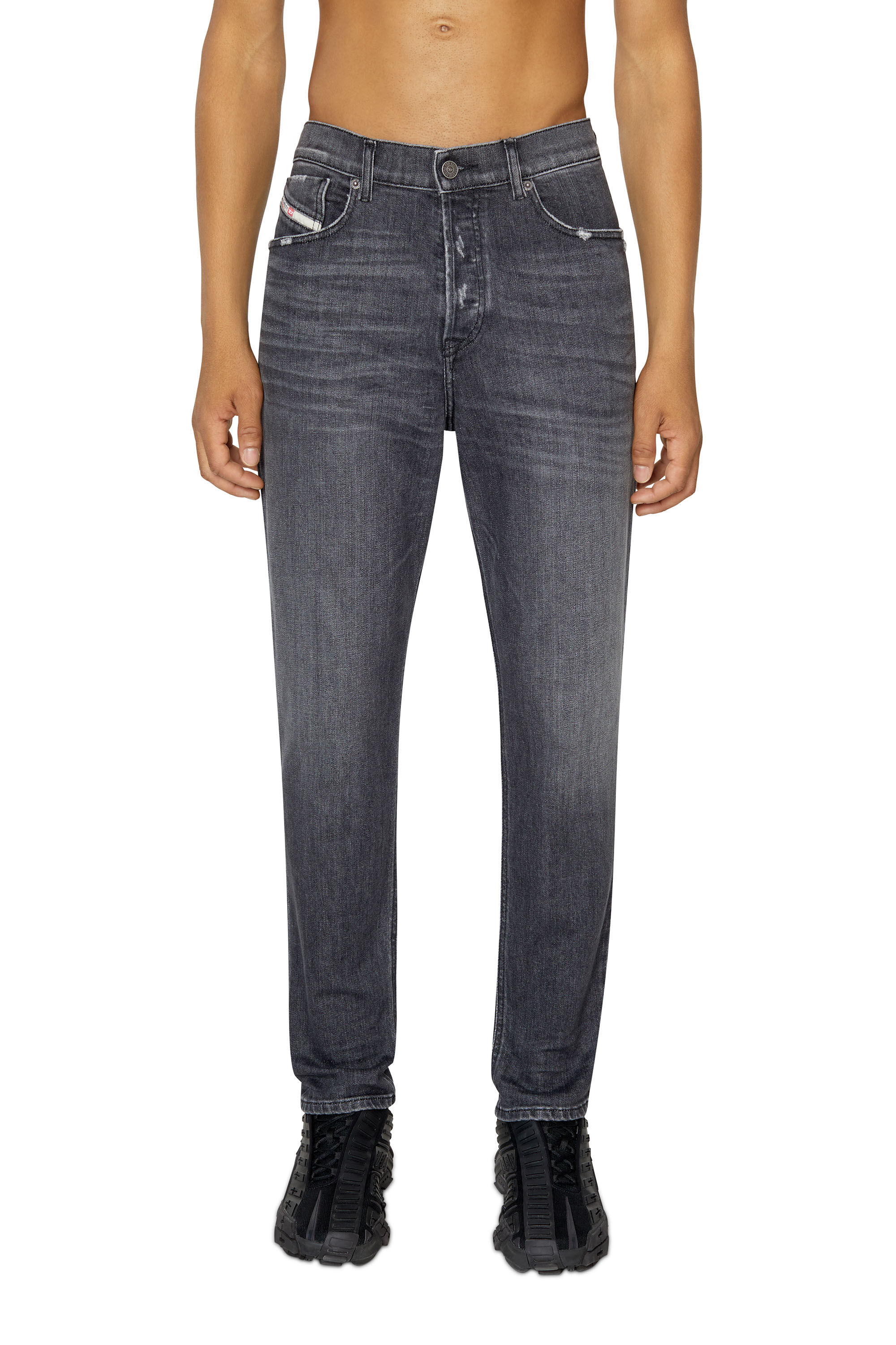 Diesel - 2005 D-Fining 09E46 Tapered Jeans, Black/Dark grey - Image 3