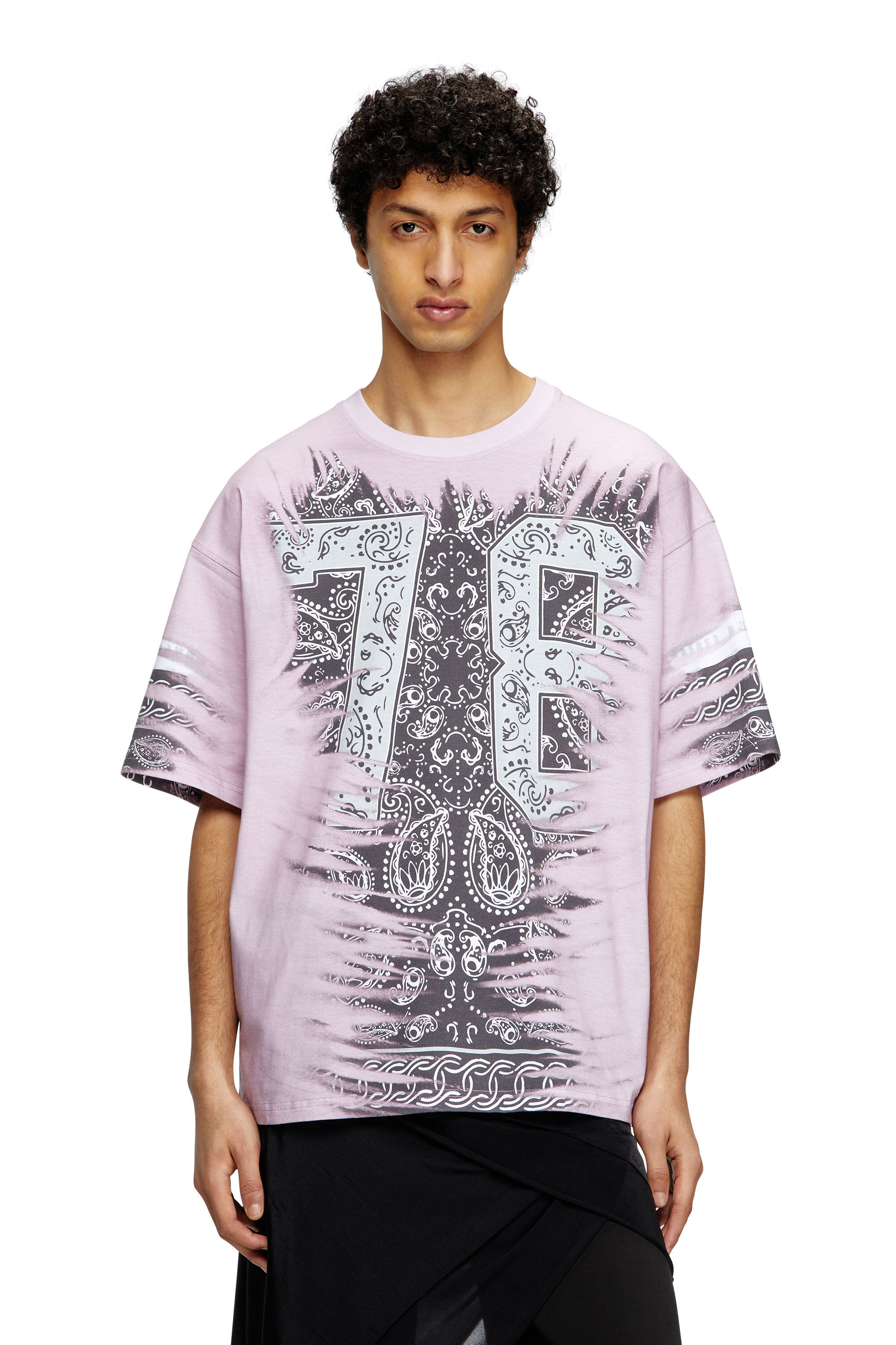 【送料&関税込】Diesel T-shirt T-boxt-78 Gray T-Boxt-78-R1 T-shirt by Diesel on Sale