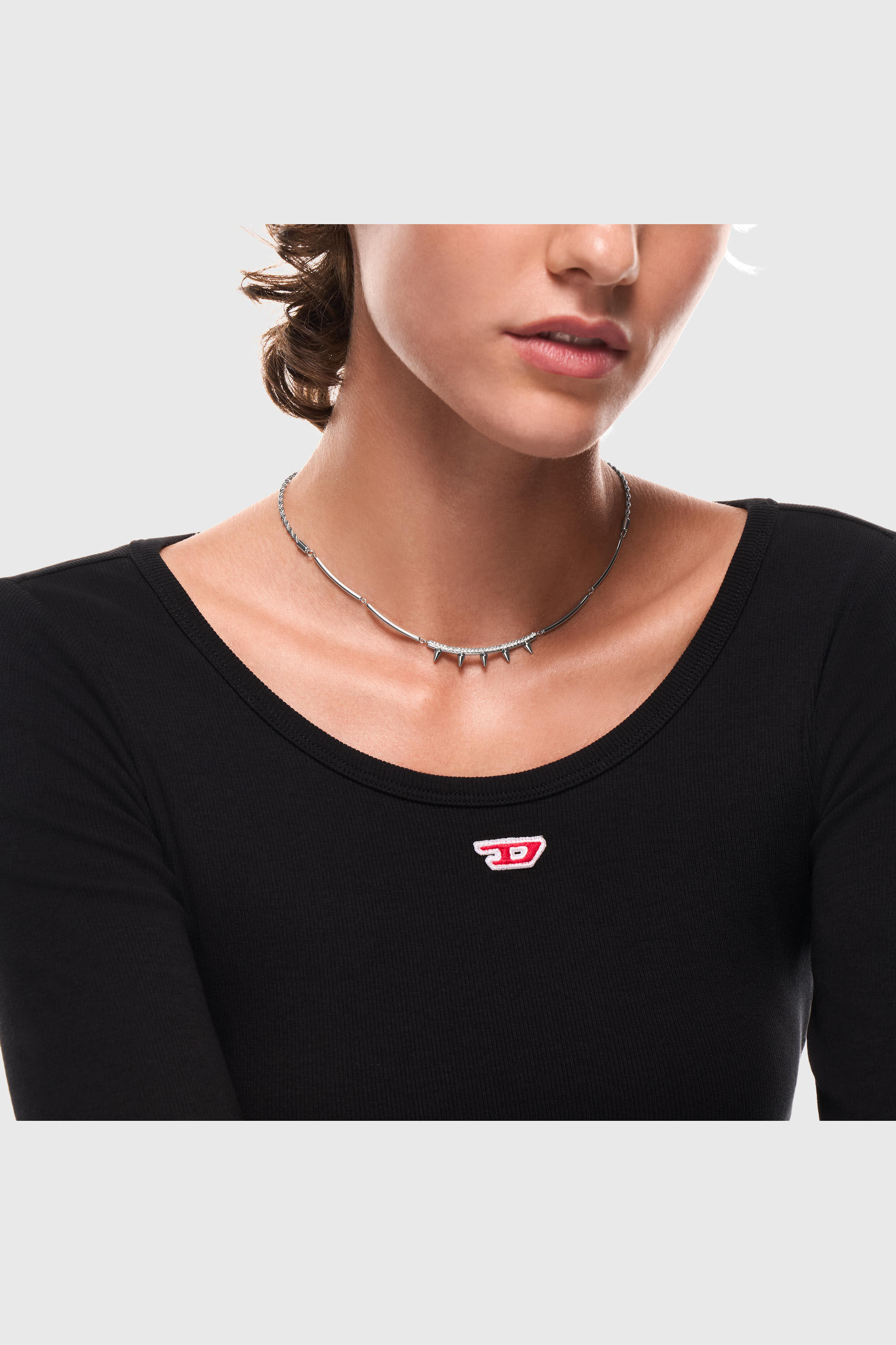 Diesel - DX1724040, Unisex's Stainless Steel Chain Necklace in Silver - 4