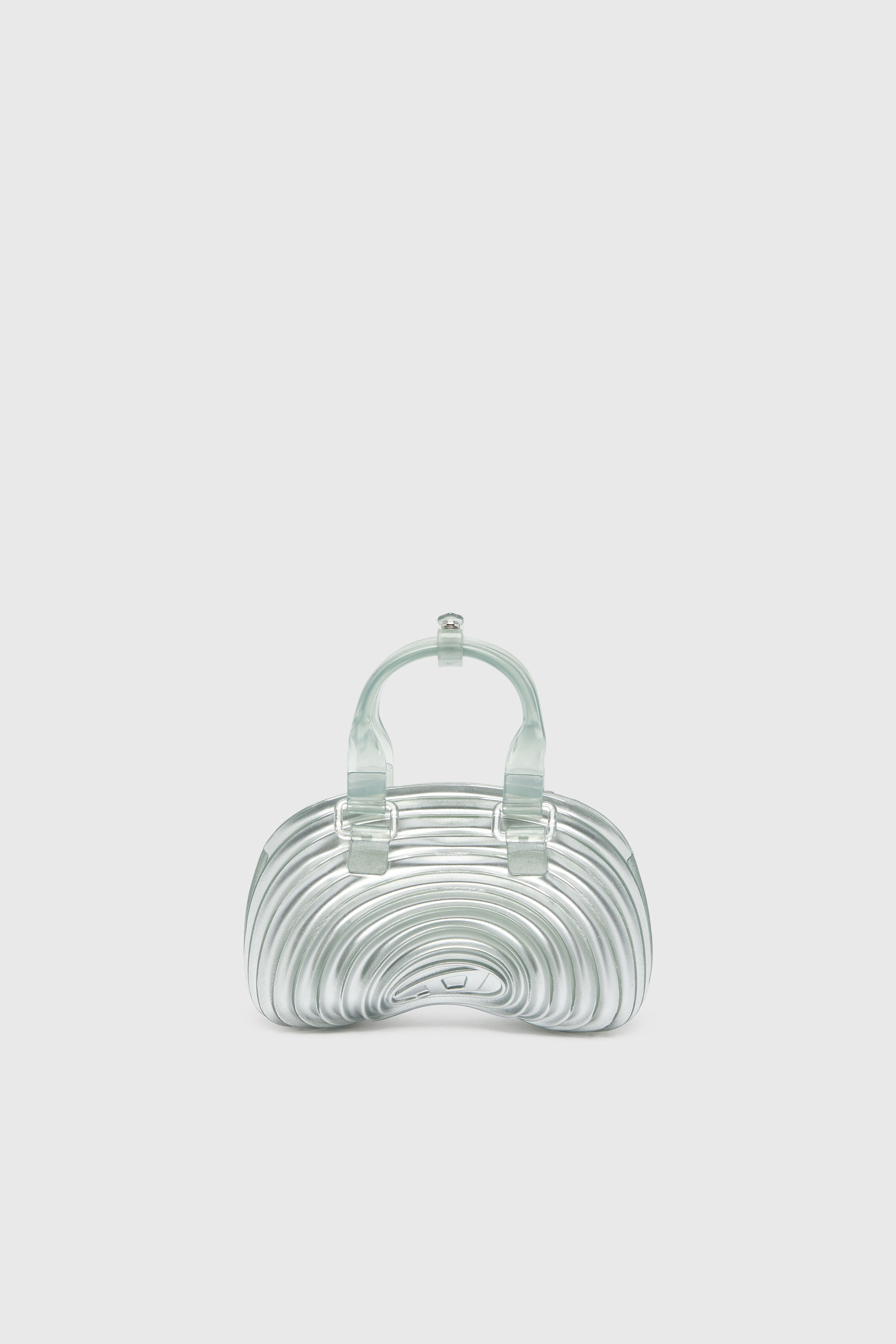 Diesel - MELISSA QUANTUM DOME, Woman's Quantum Dome - Handbag in Melflex&reg; in Silver - 3