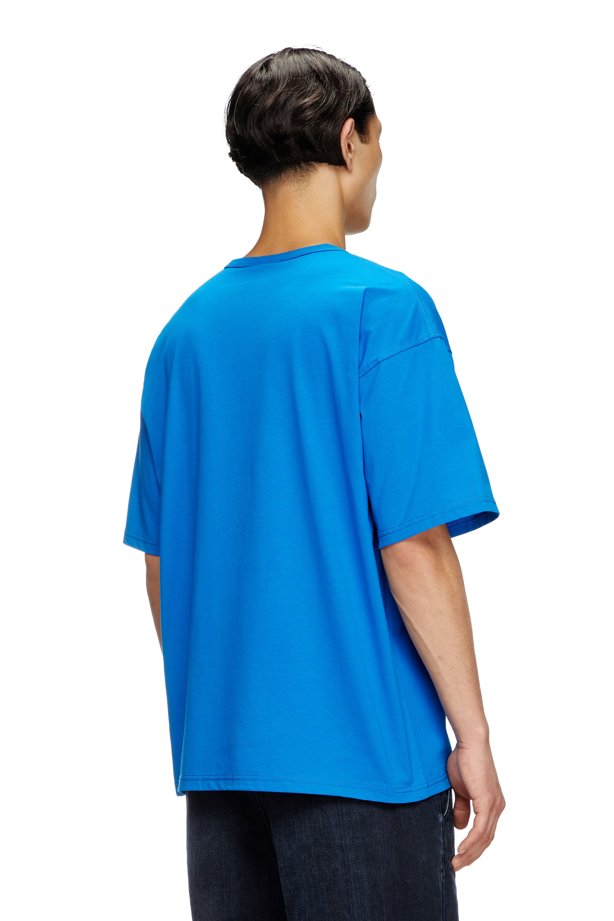 ★DIESEL★ T-Box R30 T-Shirt Blue A164000QIAM89R A164000QIAM Men's T-shirt with small logo | Blue | Diesel