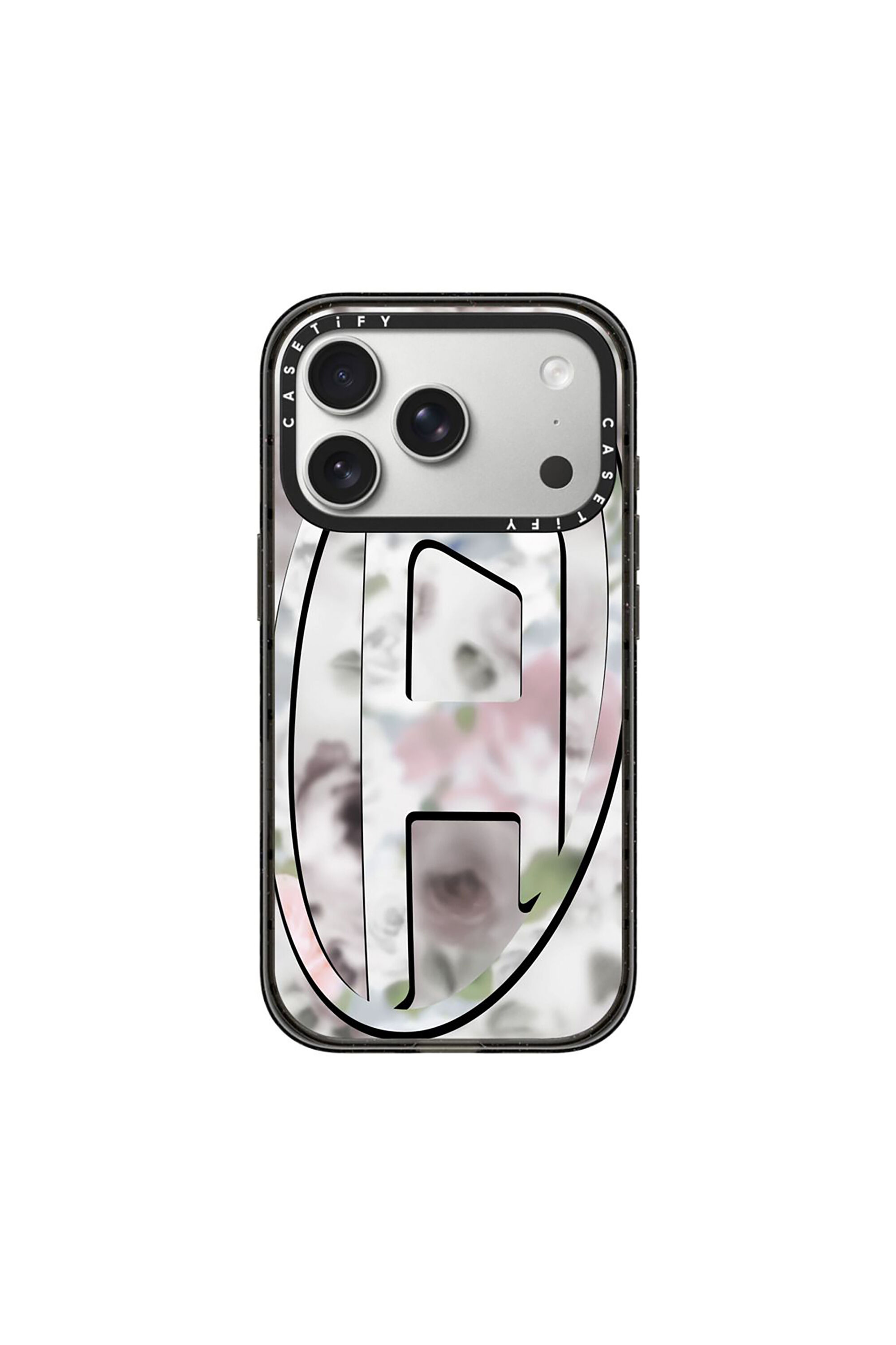 Diesel - 60528 MOULDED CASE, Unisex's Oval D impact case for iPhone 17 Pro in Black/Pink - 1