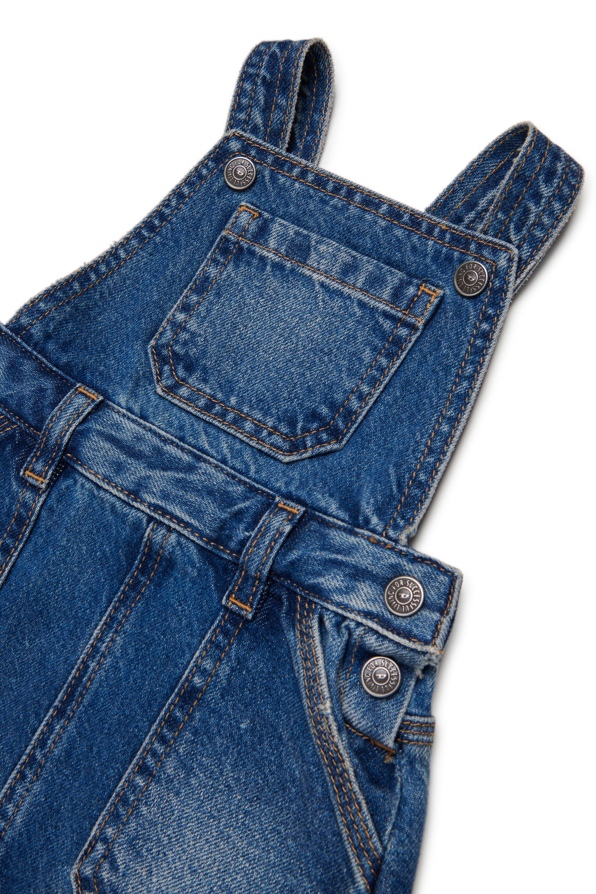 Diesel - JUMIB, Woman's Denim dungaree dress in Medium blue - 3