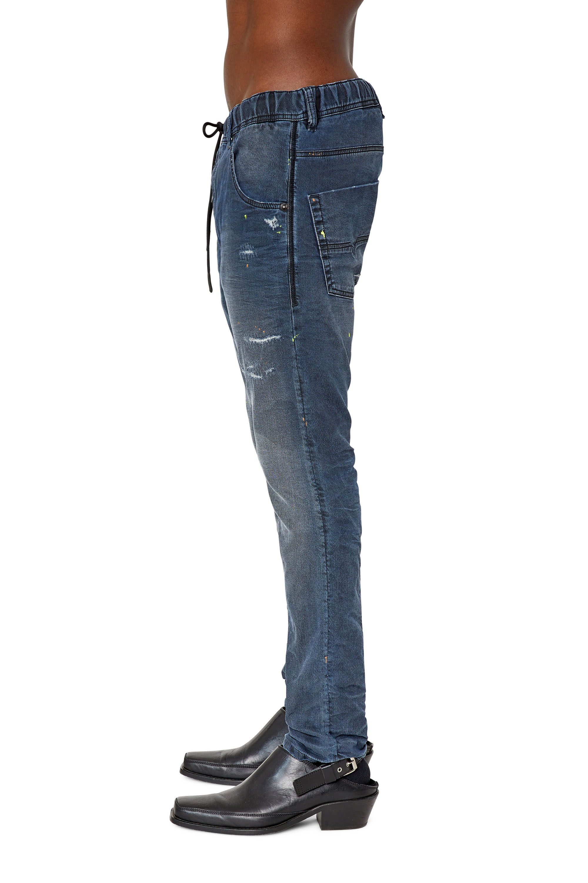 Diesel - Krooley JoggJeans® 069QH Tapered, Dark Blue - Image 5