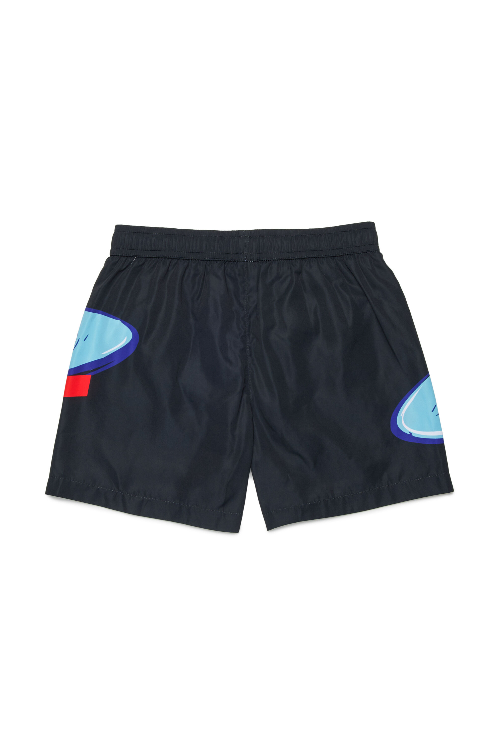 Diesel - MIPWIRL, Man's Swim shorts with bold graphic print in Black - 2