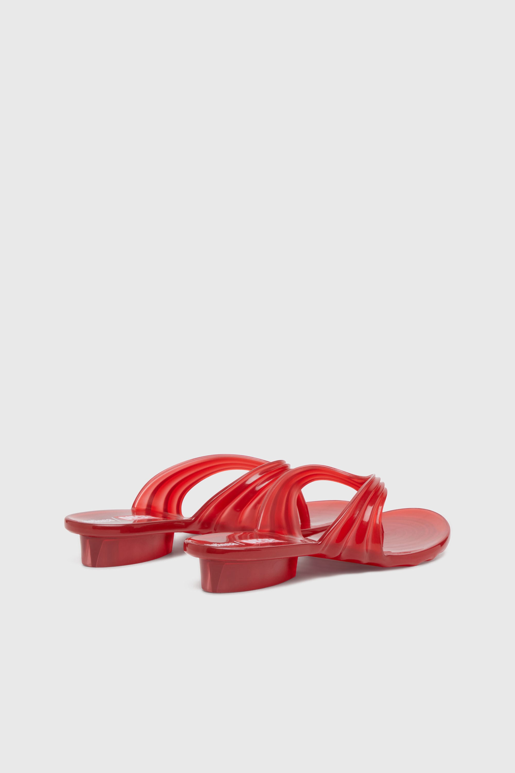 Diesel - MELISSA QUANTUM THONG, Woman's Sculptural flip-flops in Melflex&reg; in Red - 3