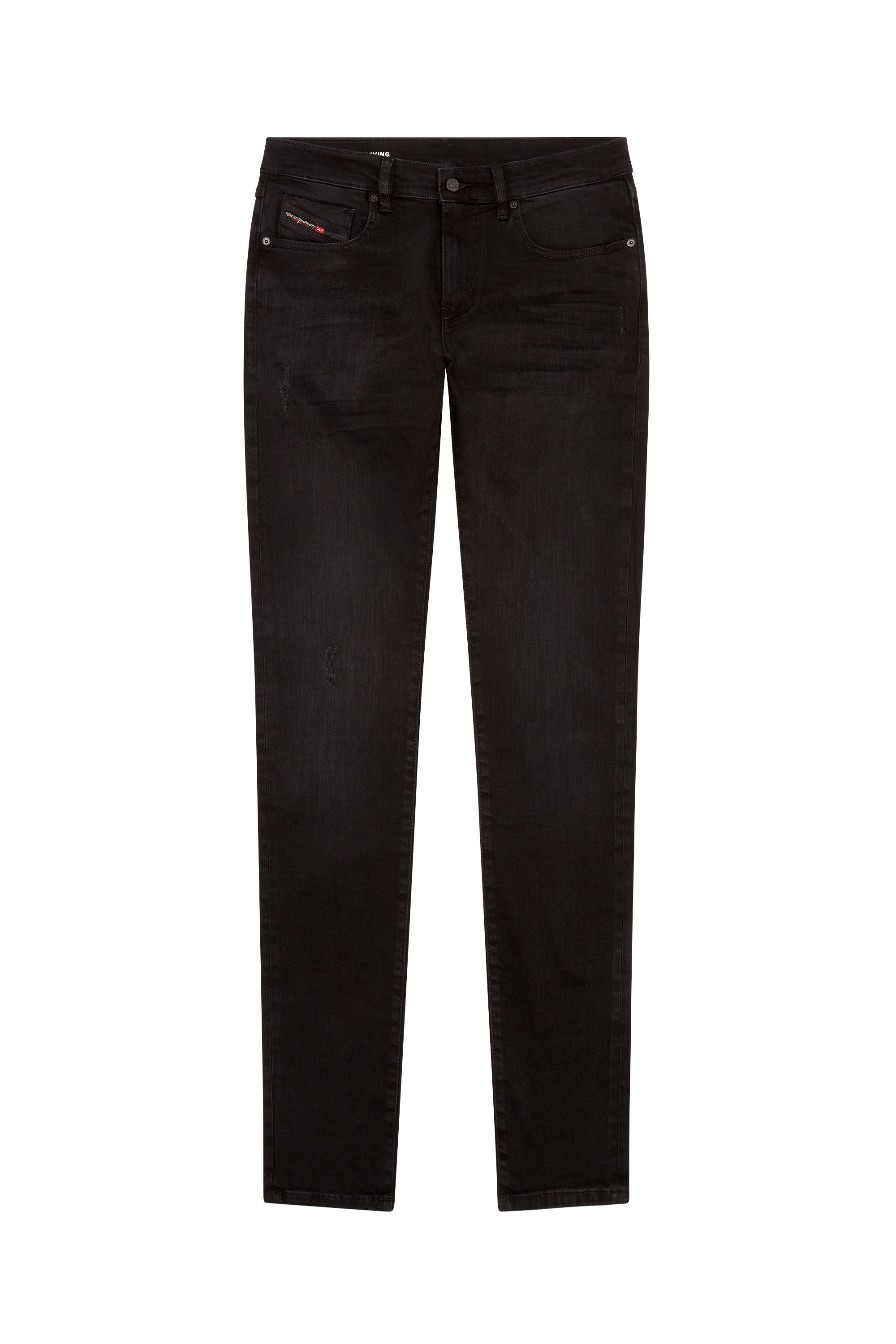 Diesel - Slim Jeans 2019 D-Strukt 0TFAS, Black/Dark grey - Image 2
