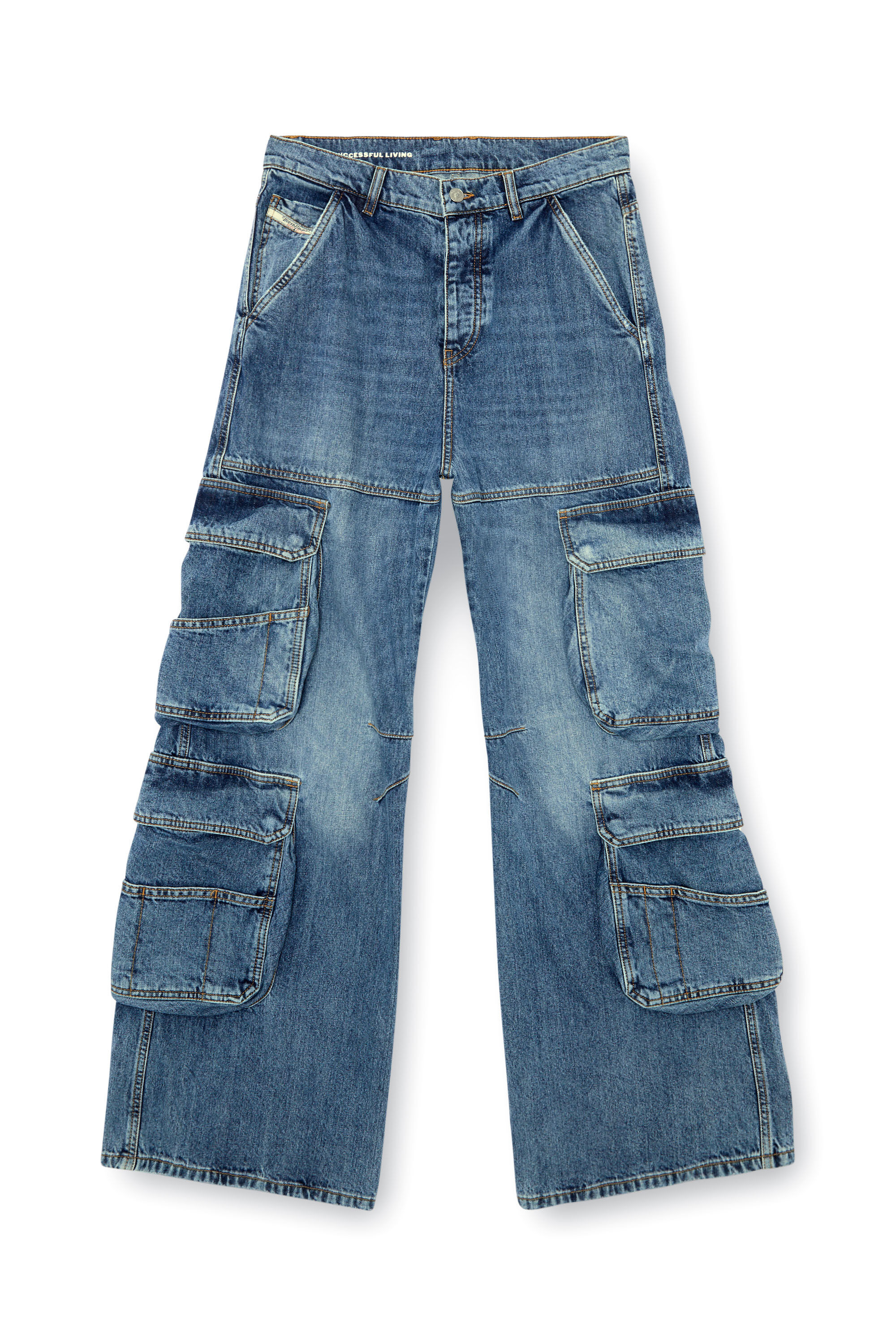 Diesel - Woman's Relaxed Jeans 1996 D-Sire 0NLAX, Medium blue - 2