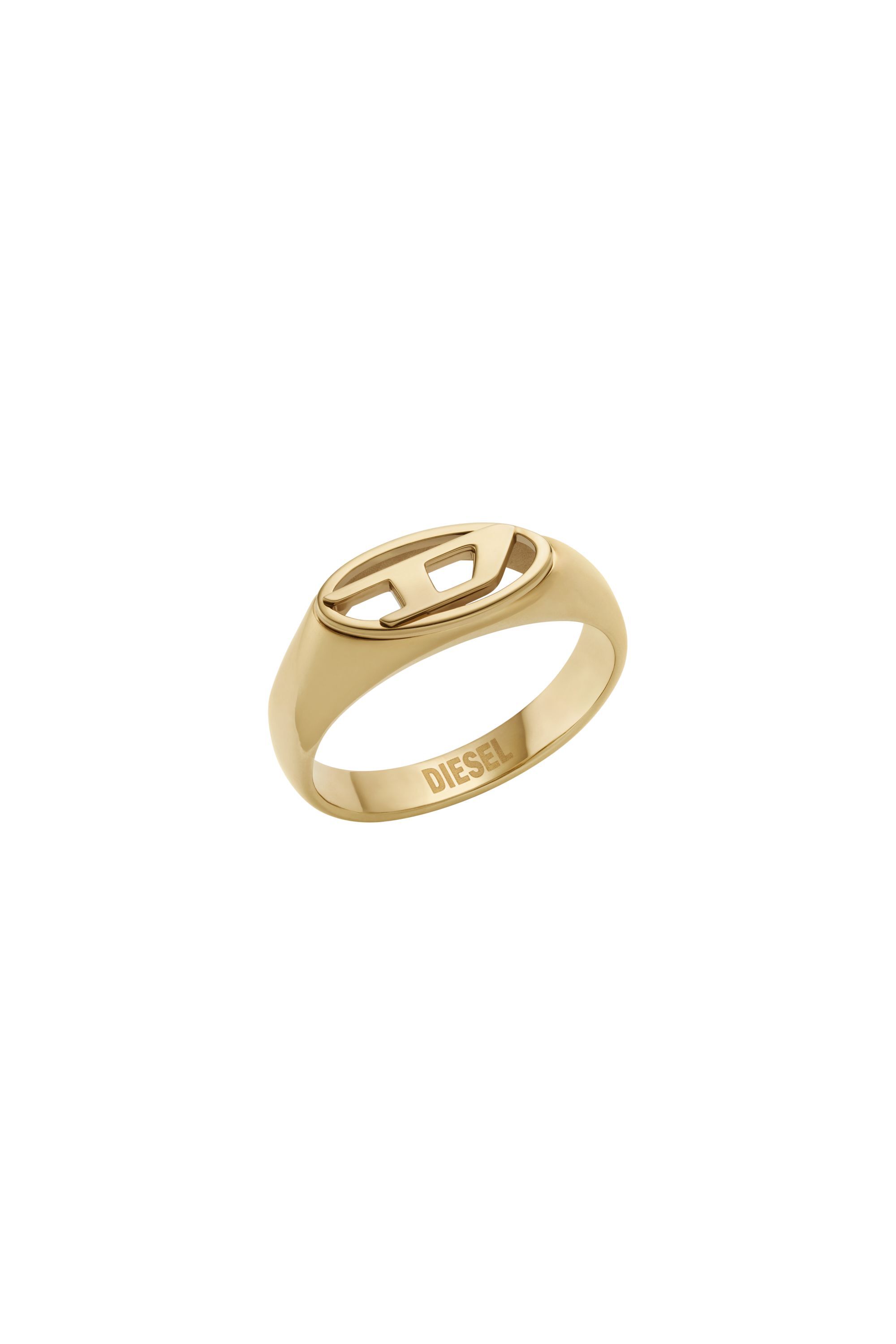 【DIESEL】DX1568710 RING Women's Gold-Tone Stainless Steel Soft Chain Ring | Gold