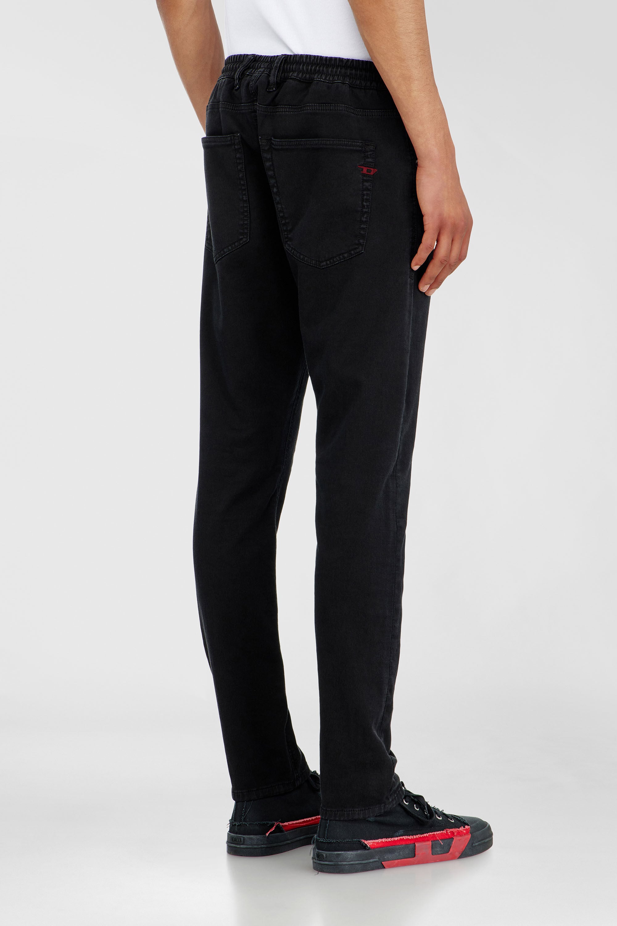 Diesel - Man's Regular 2032 D-Krooley Joggjeans&reg; 068NH, Black/Dark grey - 3