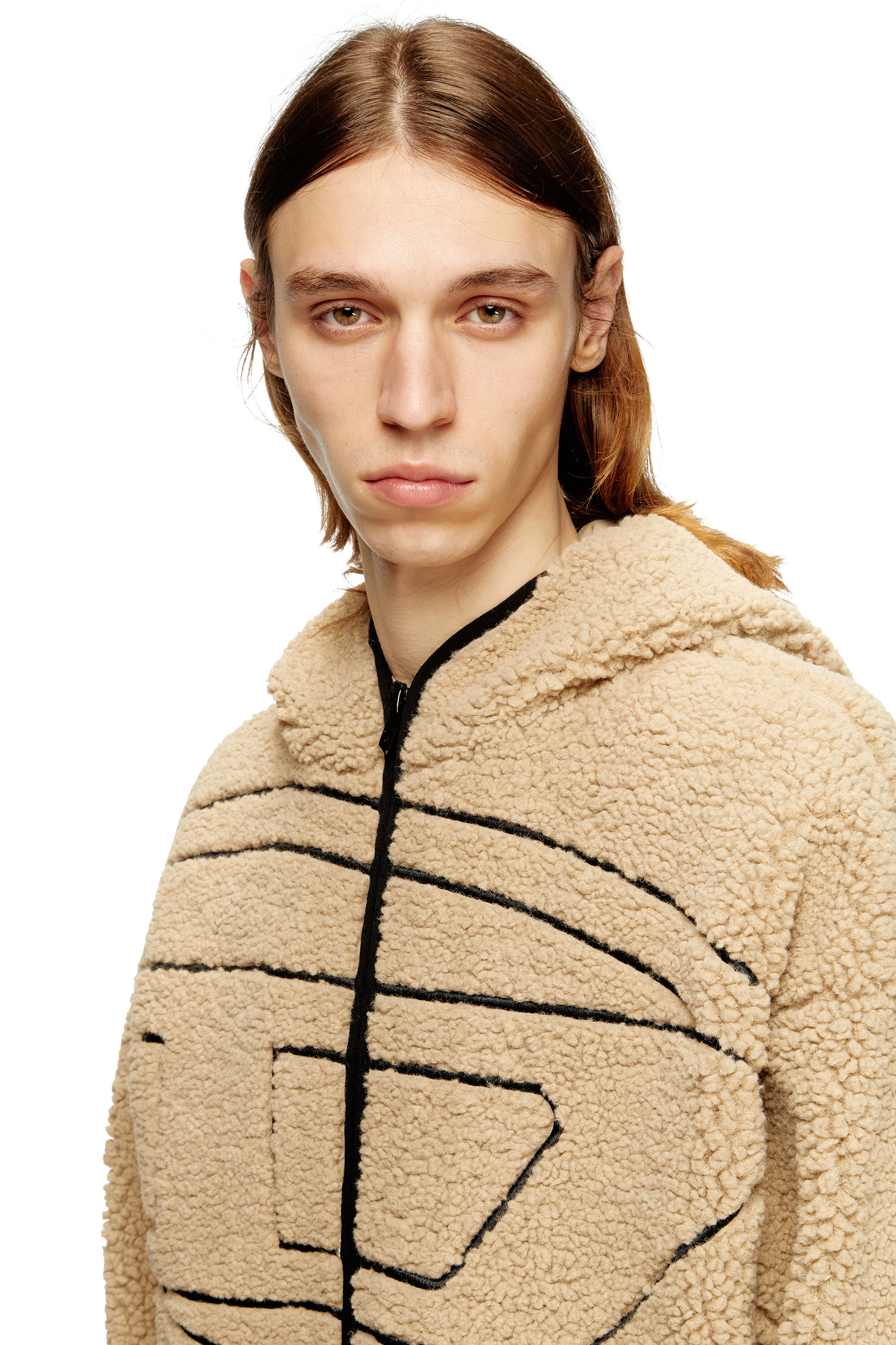 Diesel - S-ZAT, Man's Teddy hoodie sweatshirt in null - 5