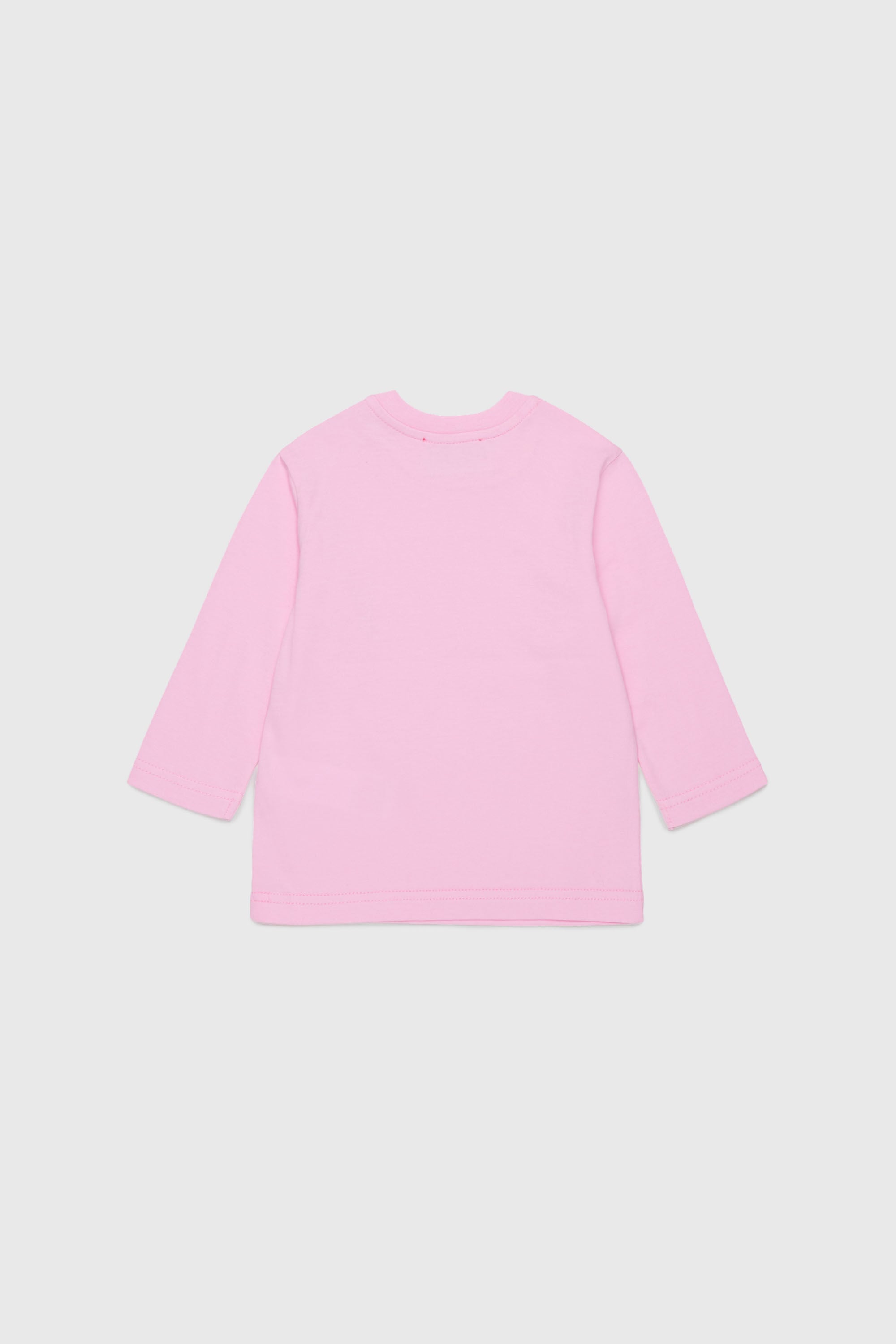 Diesel - TELMB, Man's Cotton T-shirt with logo print in Pink - 2