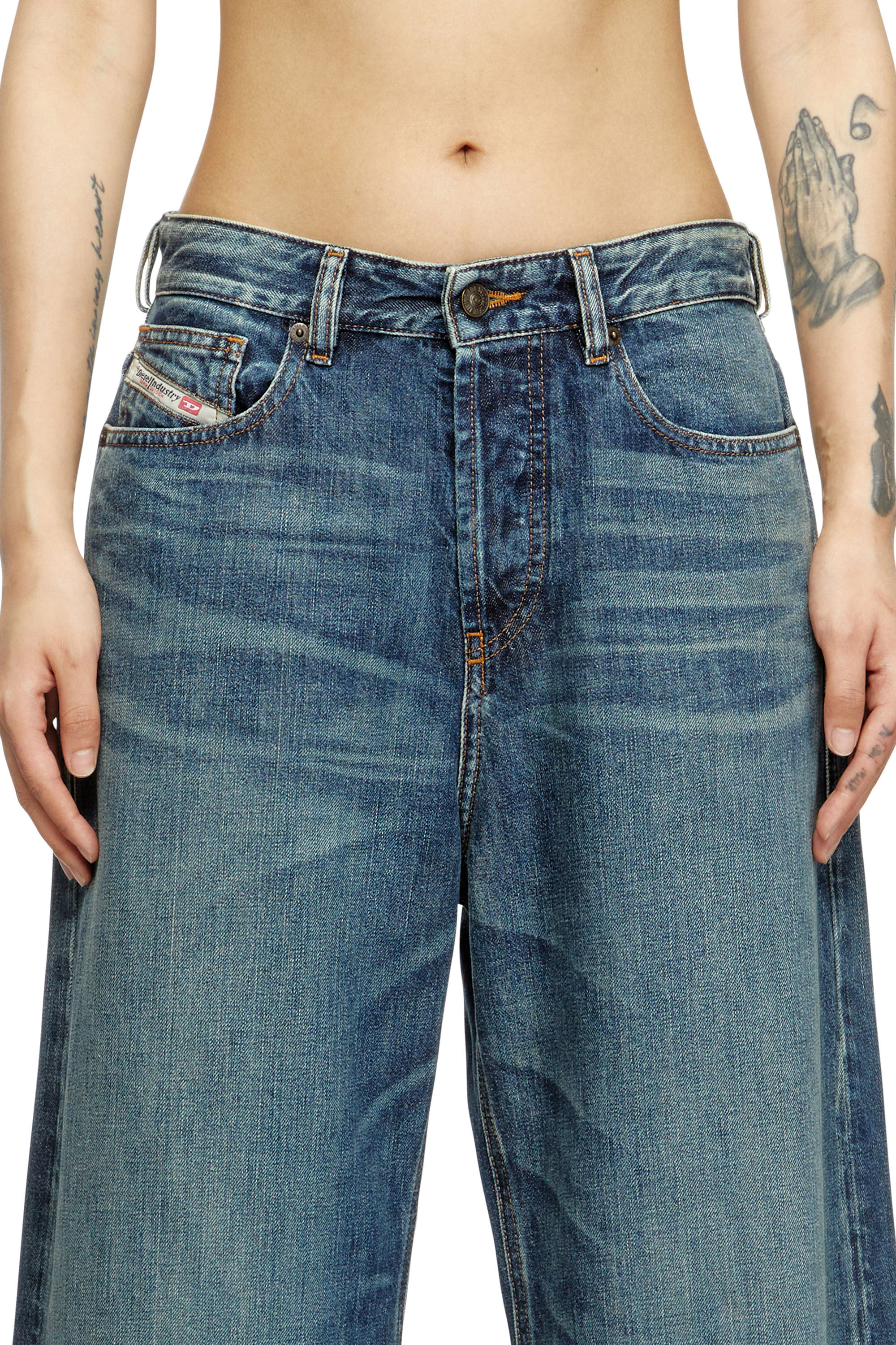 Diesel - Woman's Relaxed Jeans 1996 D-Sire 09H59, Dark Blue - 5