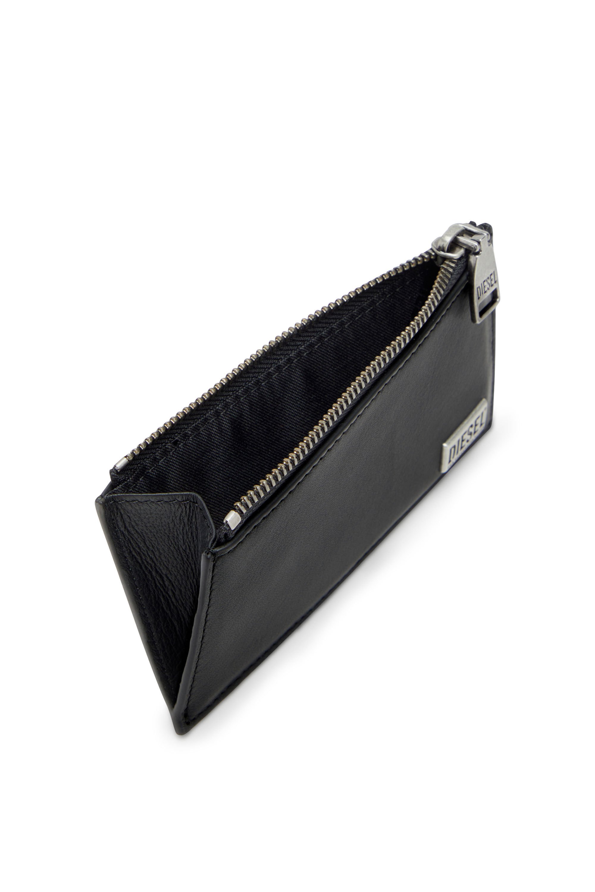 Diesel - BISCOTTO CARD HOLDER III, Man's Flat card holder in semi gloss leather in null - 3