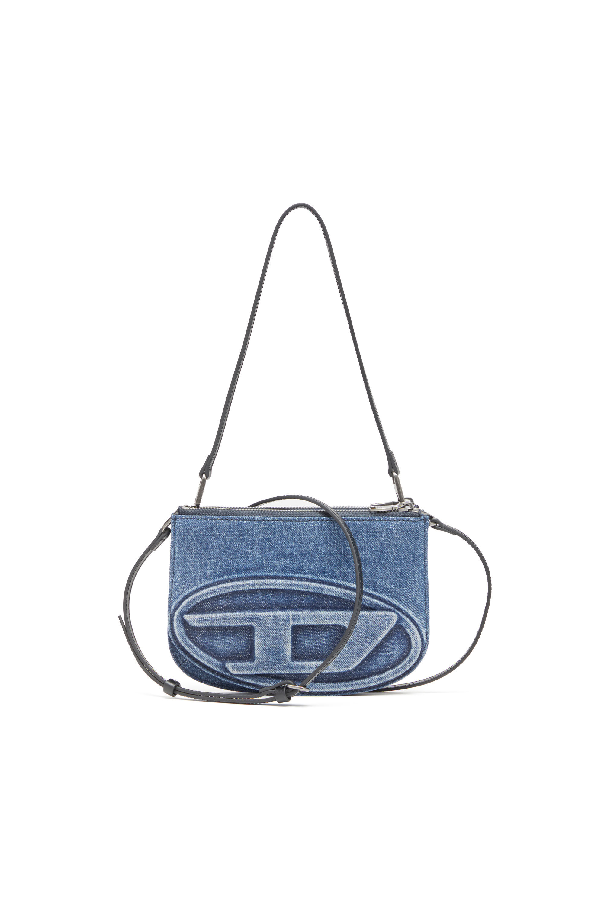ポーチ 1DR Twin Pouch - DIESEL - Cotton - Blue Women's 1DR Twin-Double-pouch shoulder bag in solarised