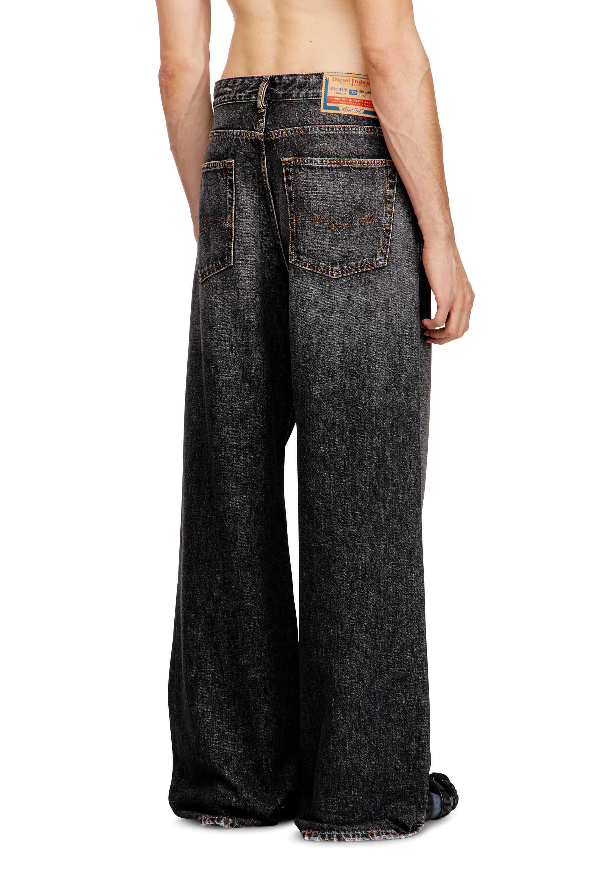 パンツ Diesel D-rise Relaxed Jeans W26 Men's Relaxed Jeans | Black/Dark grey | Diesel D-Rise
