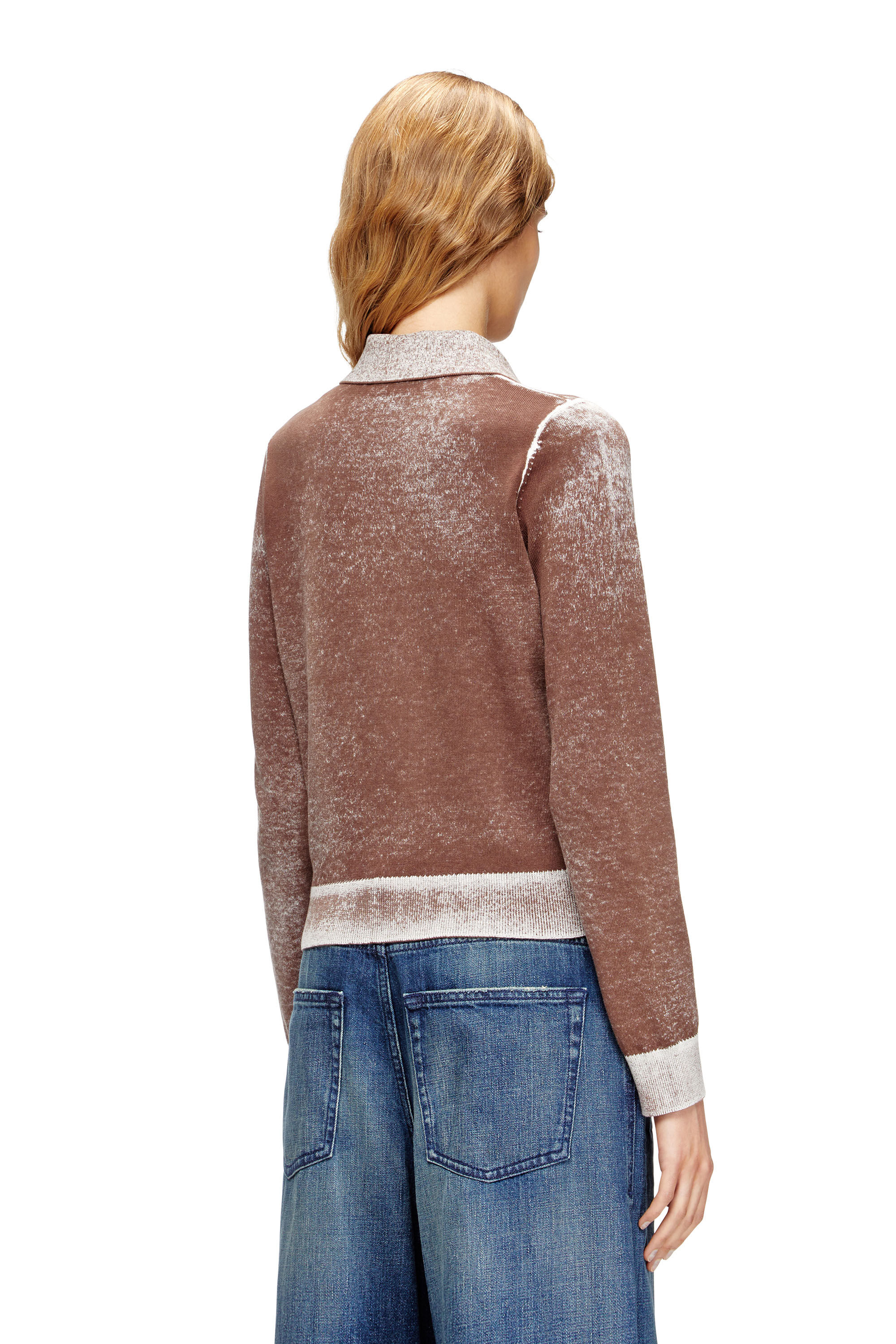 Diesel - M-LOREN, Woman's Cardigan with faded reverse print in null - 4
