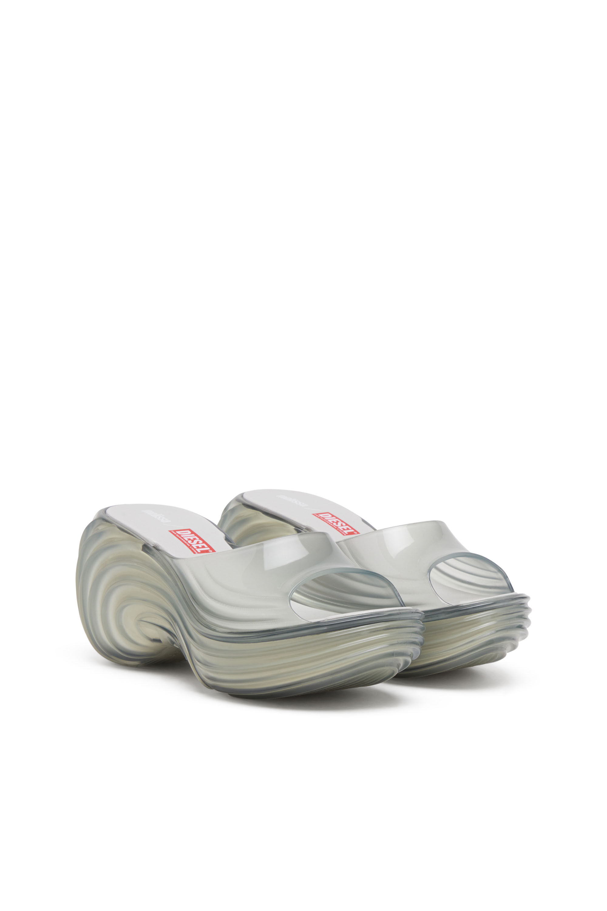 Melissa Quantum Platform DIESEL 36/35サイズ Women's Platform mule in Melflex® | Grey | Diesel
