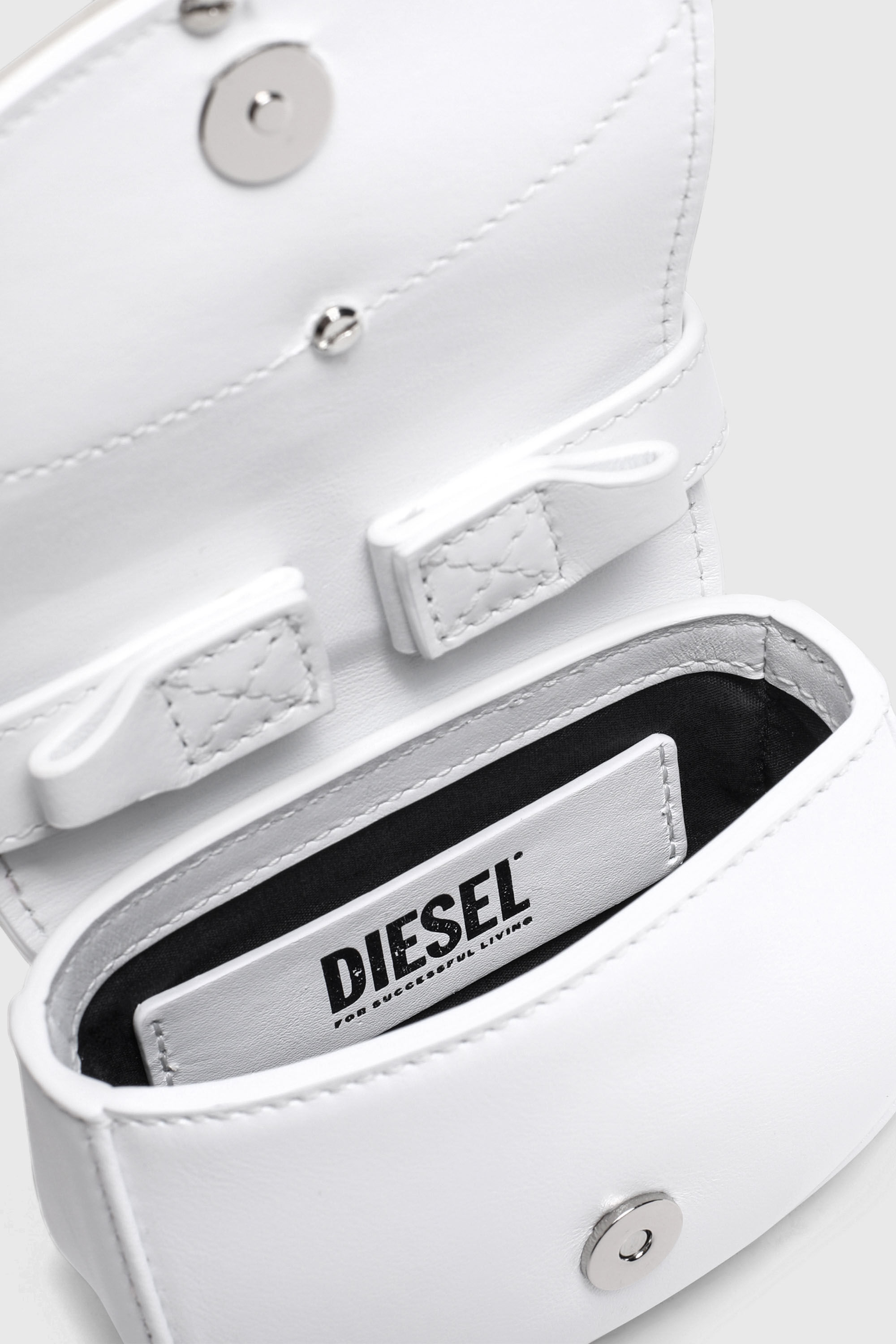 Diesel - 1DR XS, Woman's 1DR XS-Iconic mini bag with D logo plaque in White - 4