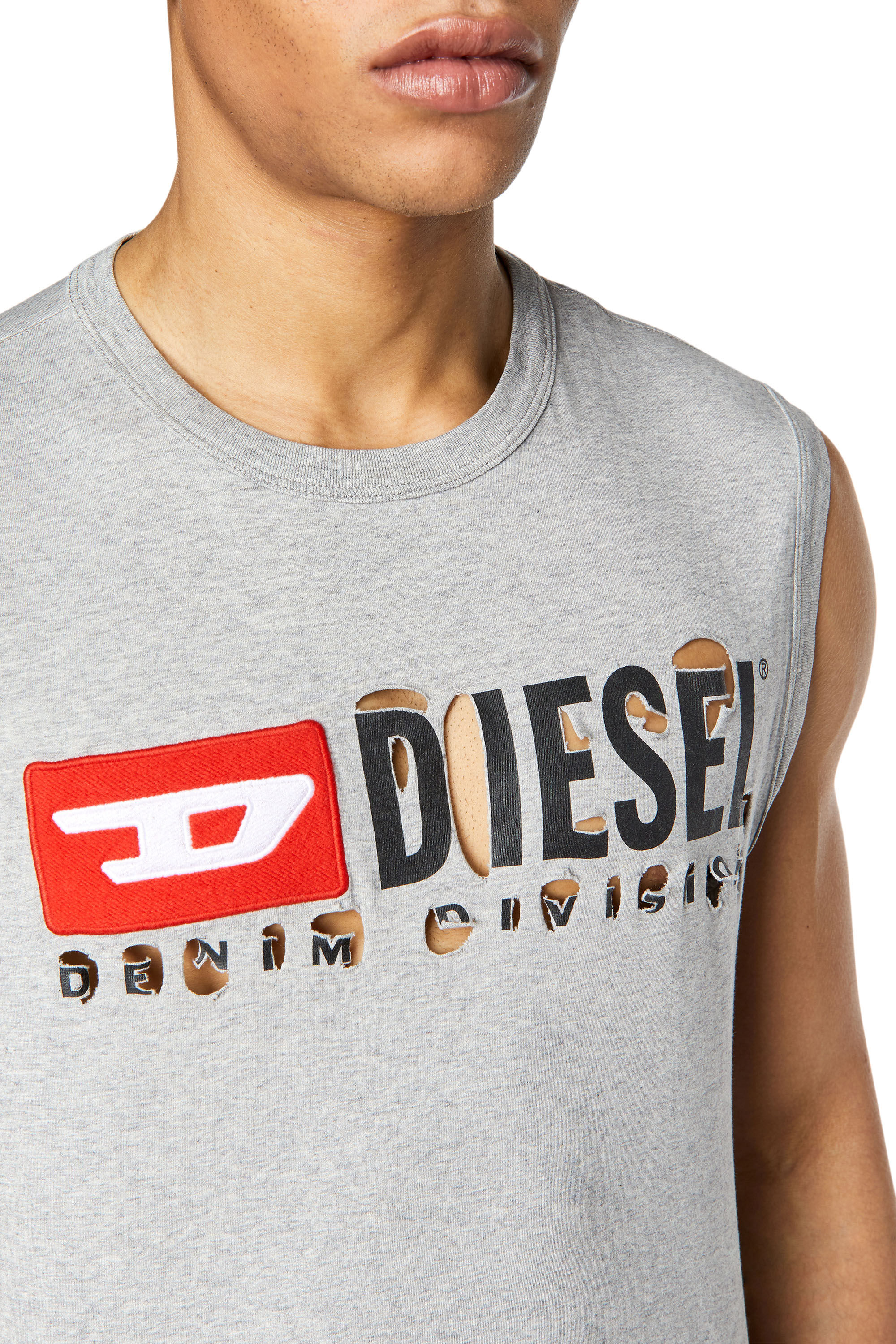 Diesel - T-BISCO-DIVSTROYED, Grey - Image 5