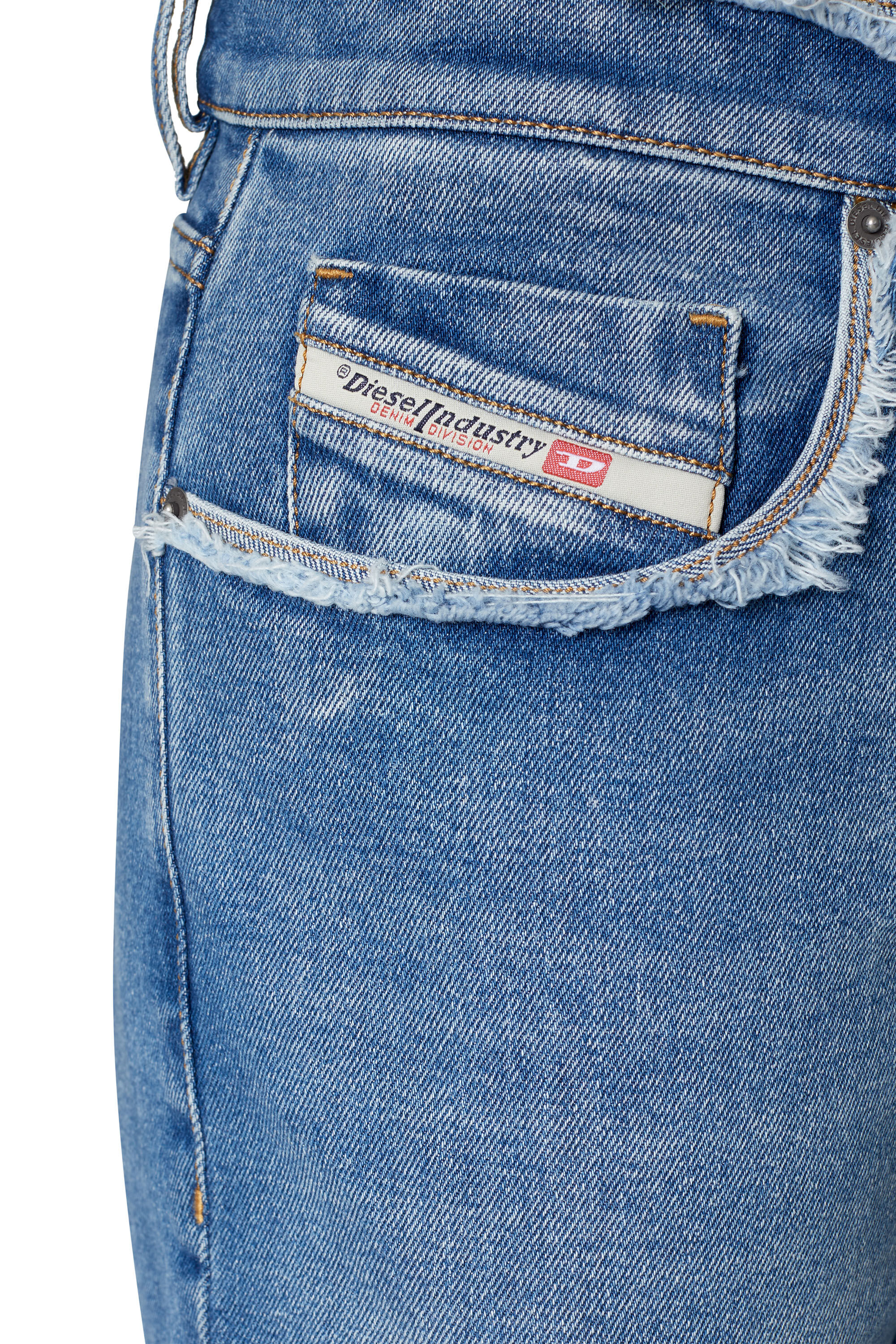 Diesel - 2019 D-Strukt 09E19 Slim Jeans, Medium blue - Image 5