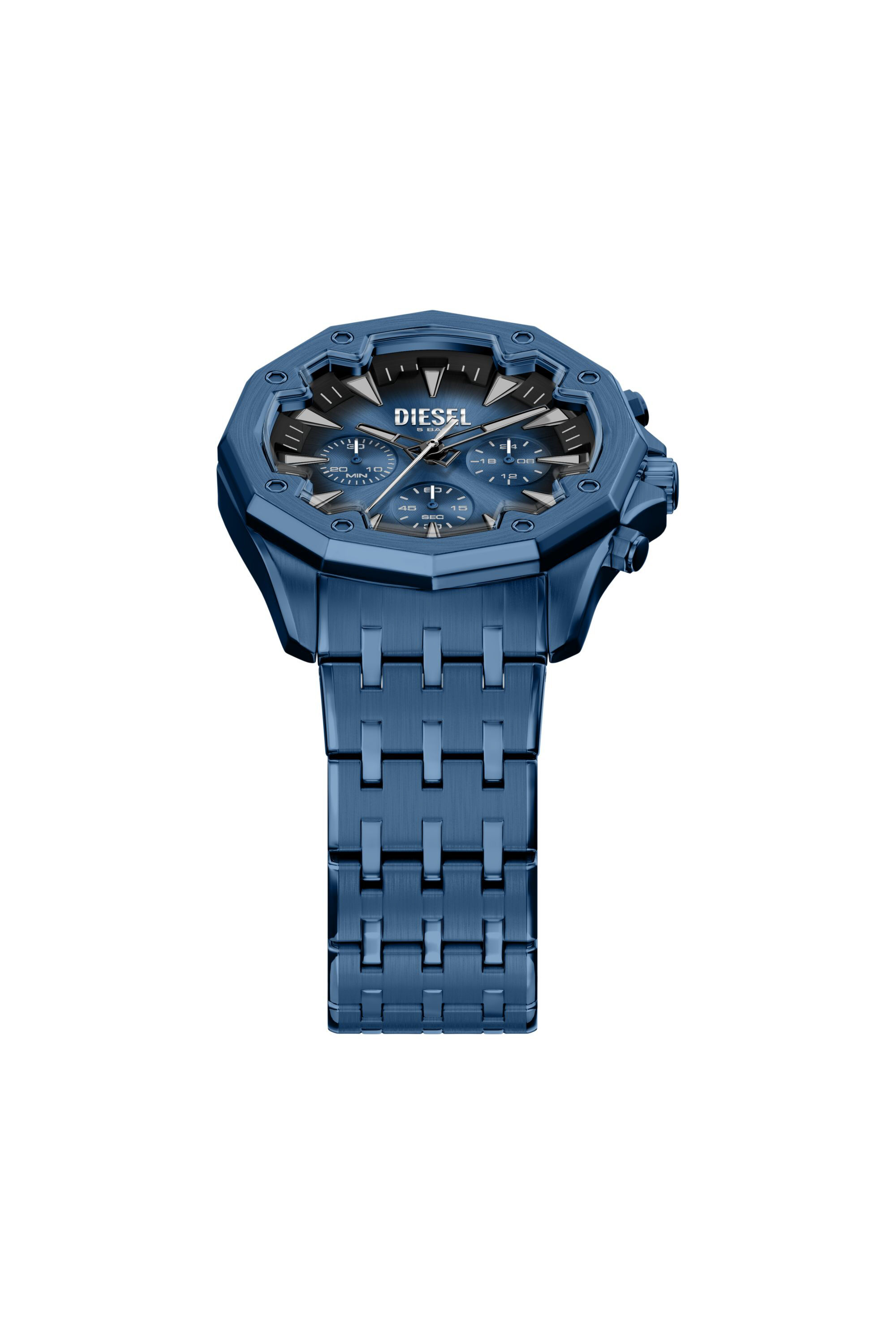 Diesel - DZ4705 WATCH, Man's Stinger Blue Stainless Steel Watch in Blue - 4