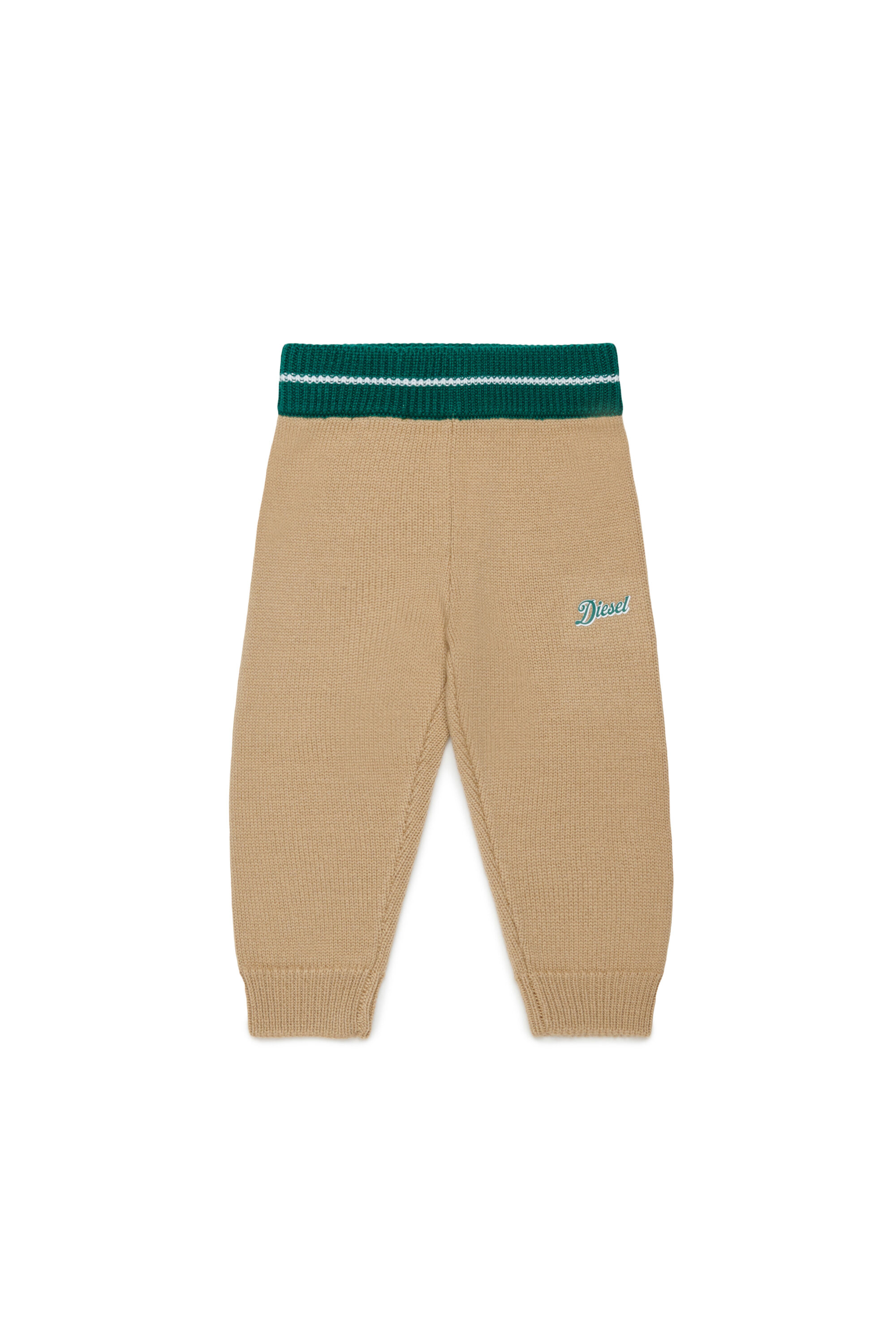 Diesel - PMOB, Unisex's Knitted pants in wool blend in Brown - 1