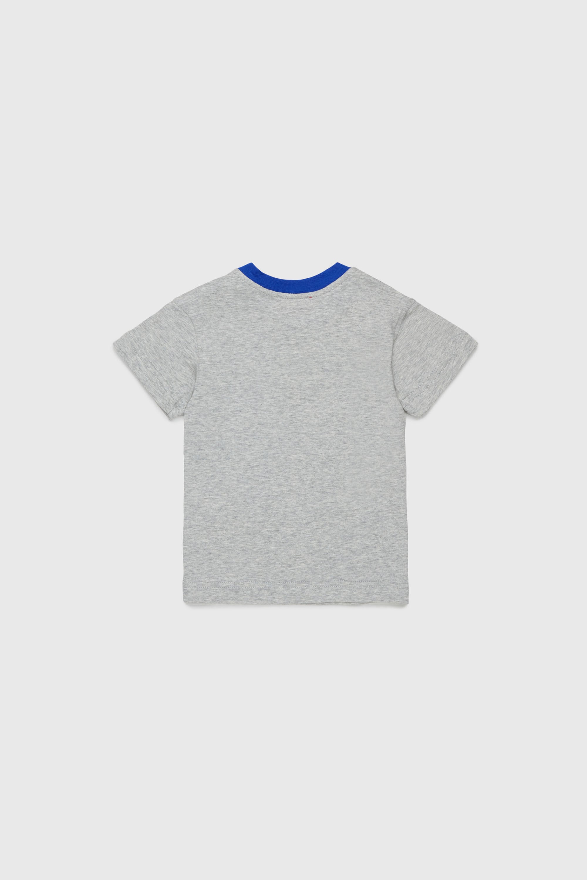 Diesel - TURSIB, Man's Cotton T-shirt with retro logo print in Grey - 2