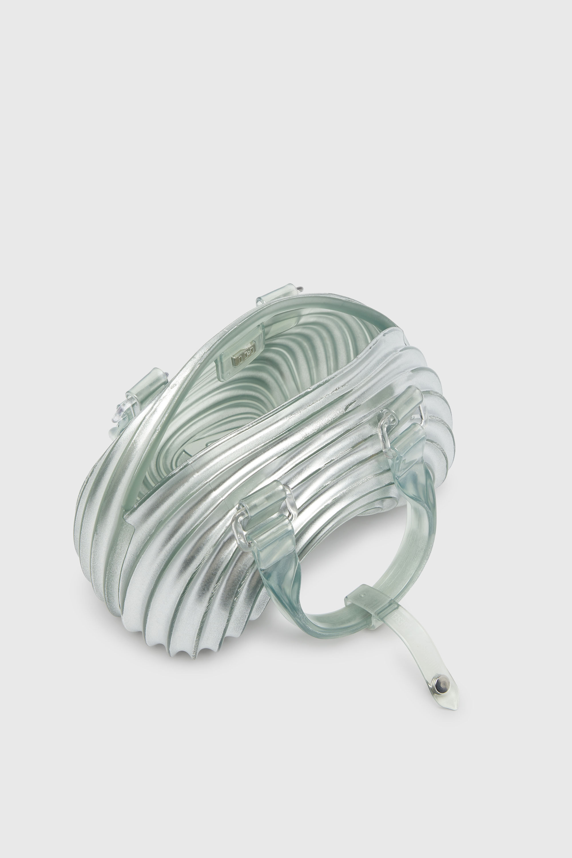 Diesel - MELISSA QUANTUM DOME, Woman's Quantum Dome - Handbag in Melflex&reg; in Silver - 4