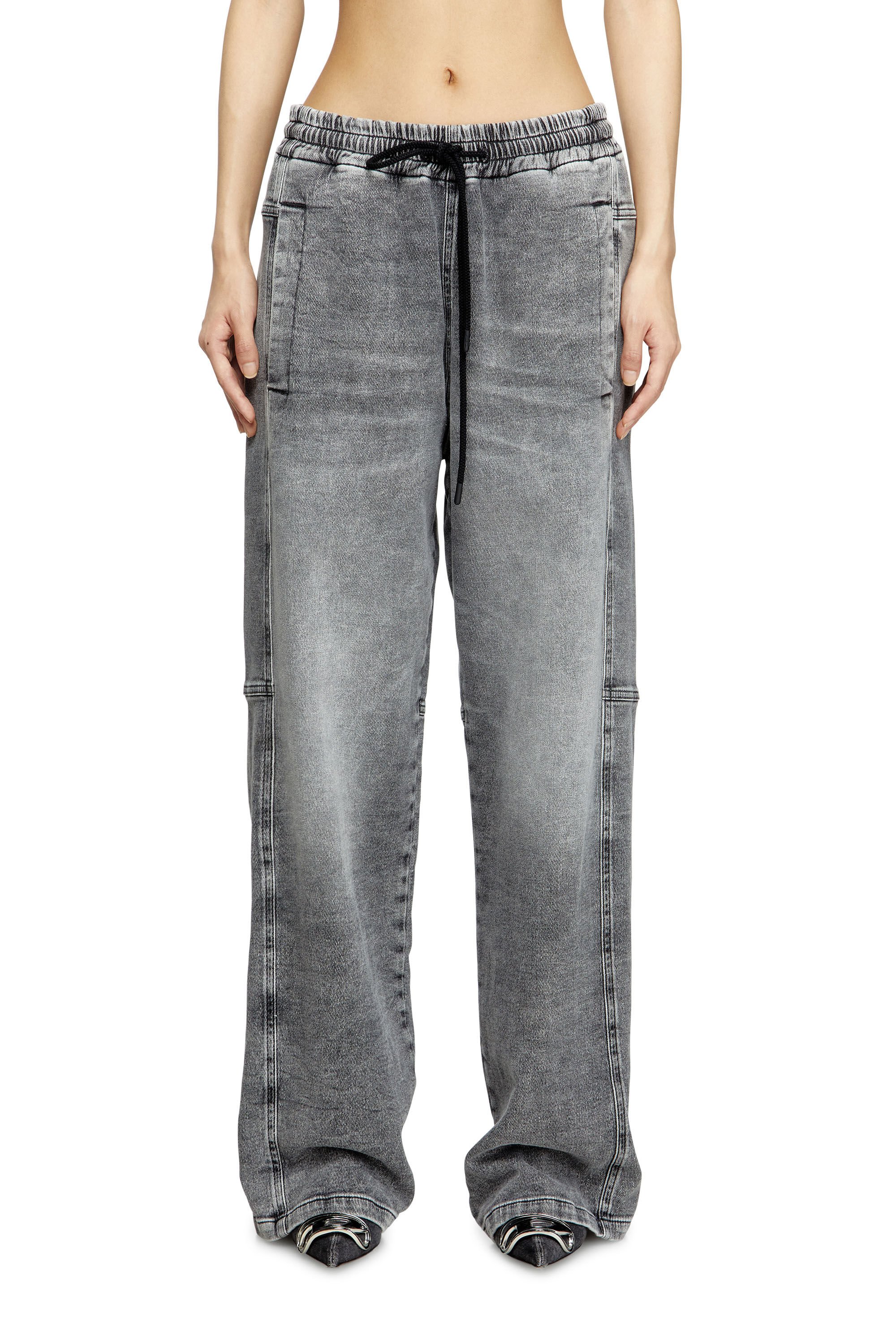 Diesel - Unisex's Relaxed D-Martyans Track Denim 0BEBR, Black/Dark grey - 5