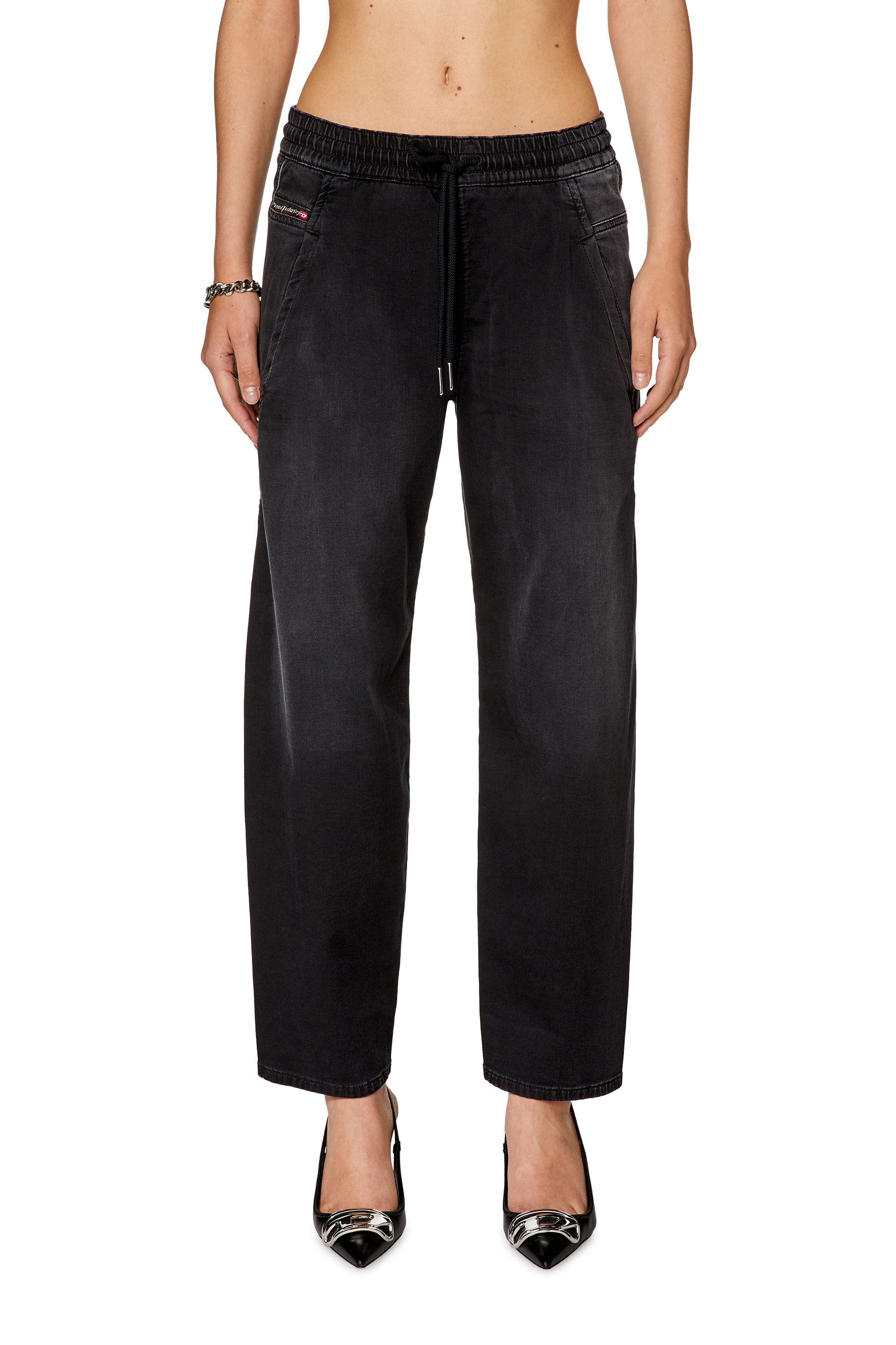 Diesel - Woman's Boyfriend 2031 D-Krailey Joggjeans® 068EC, Black/Dark grey - 3