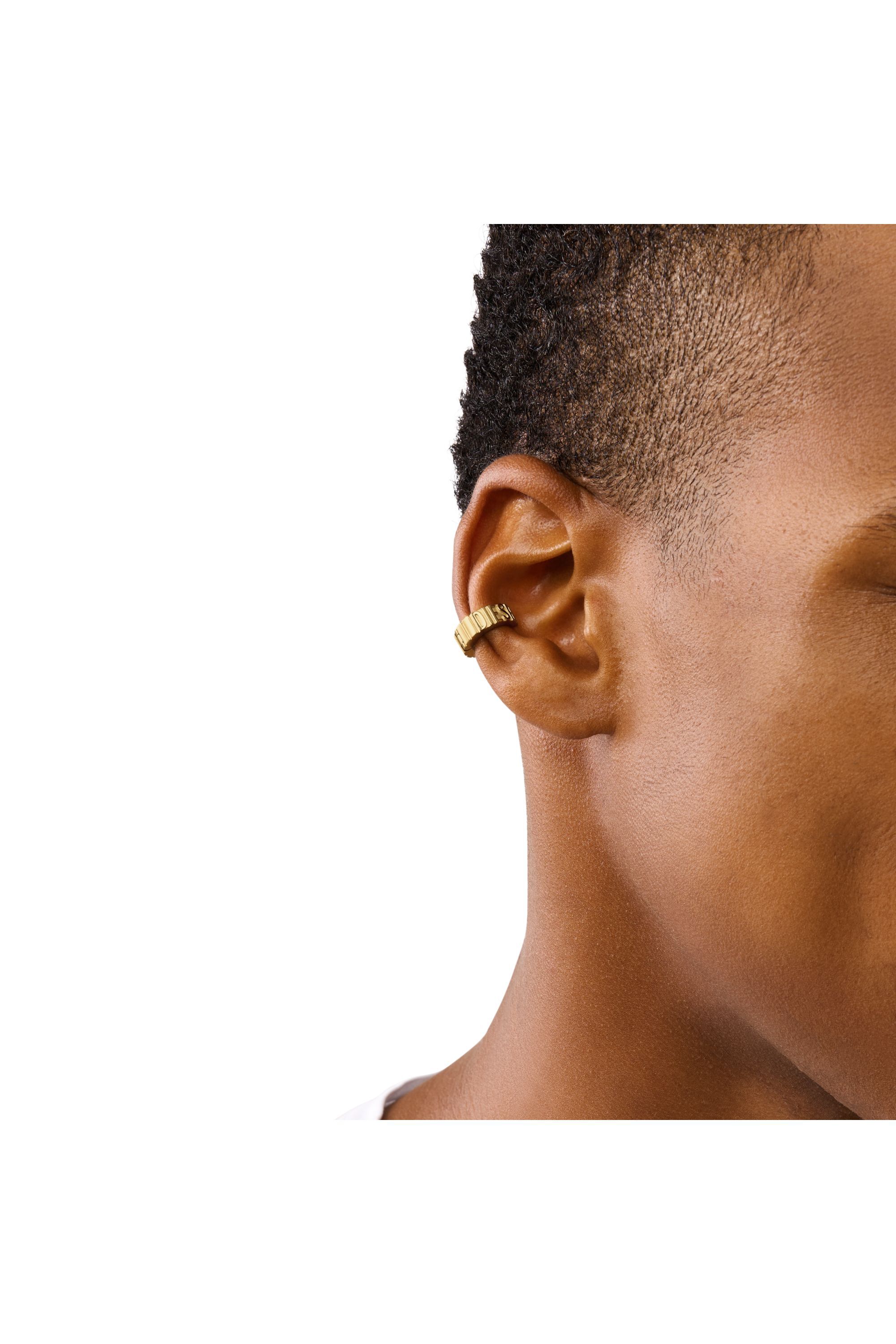 Women's Gold-Tone Stainless Steel Cuff Earring | Oro | Diesel
