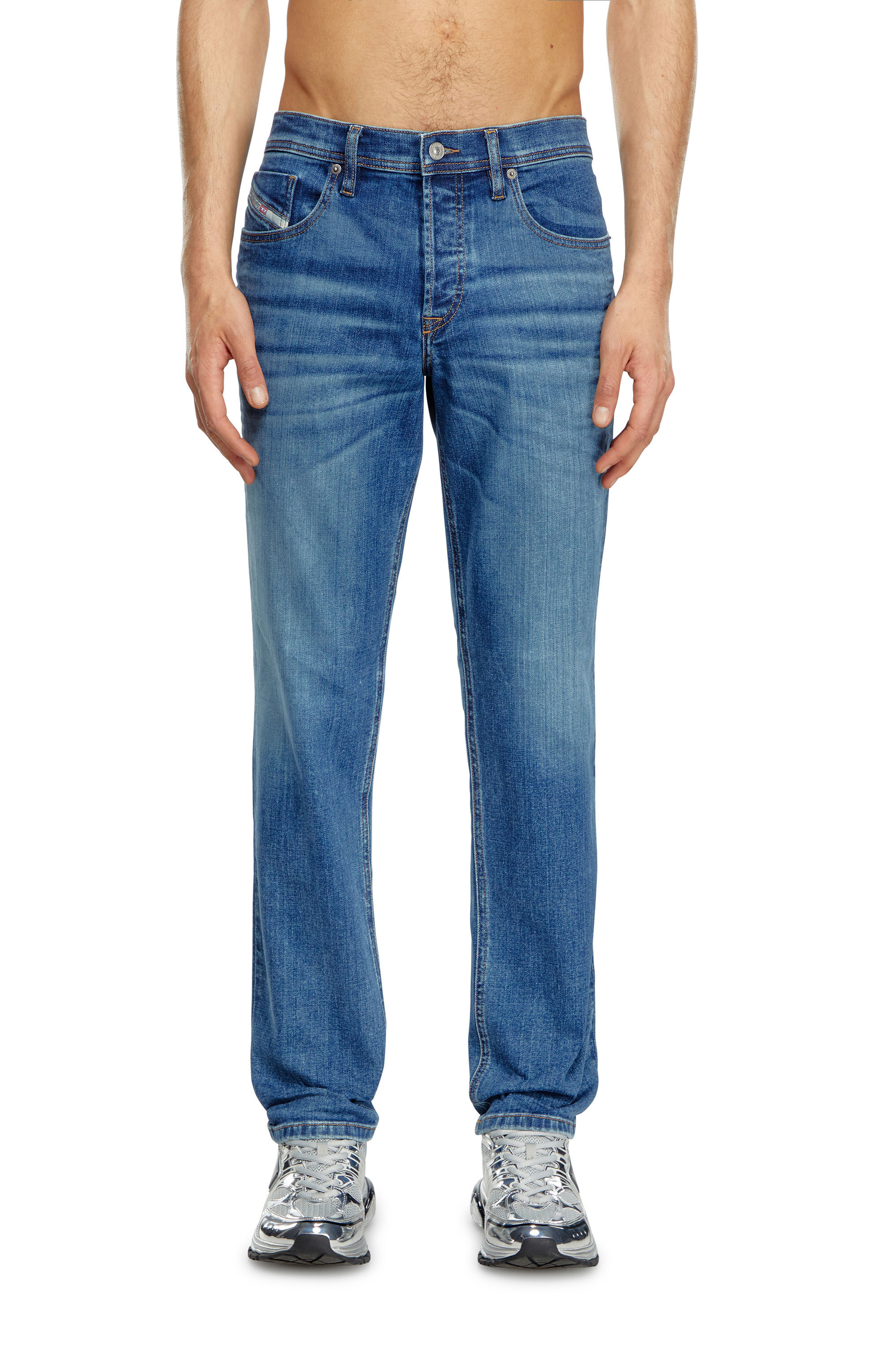 Diesel - Man Tapered Jeans 2023 D-Finitive 0GRDP, Medium blue - Image 3
