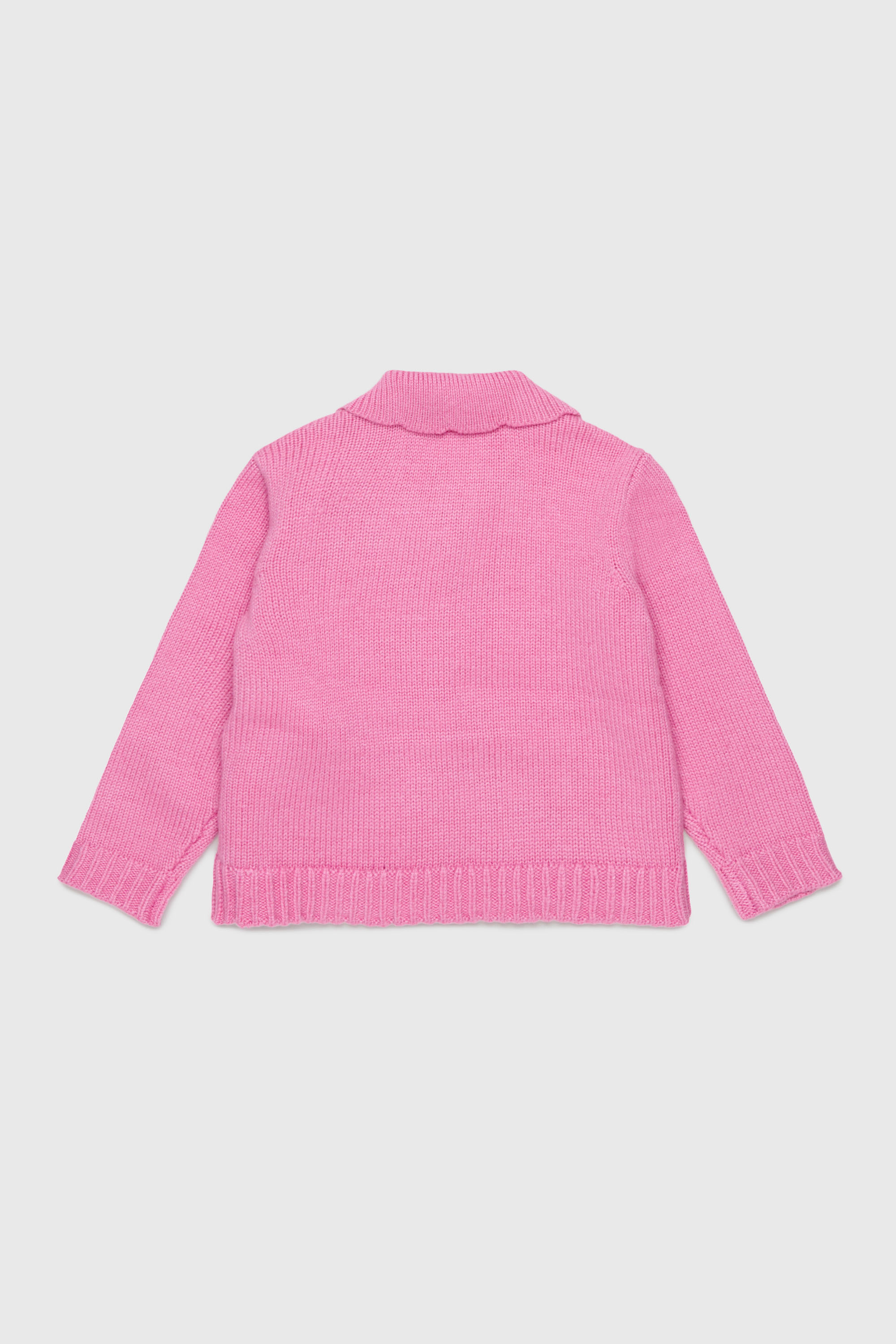 Diesel - KSCALOB, Woman's Cashmere-enriched cardigan with scalloped collar in Pink - 2