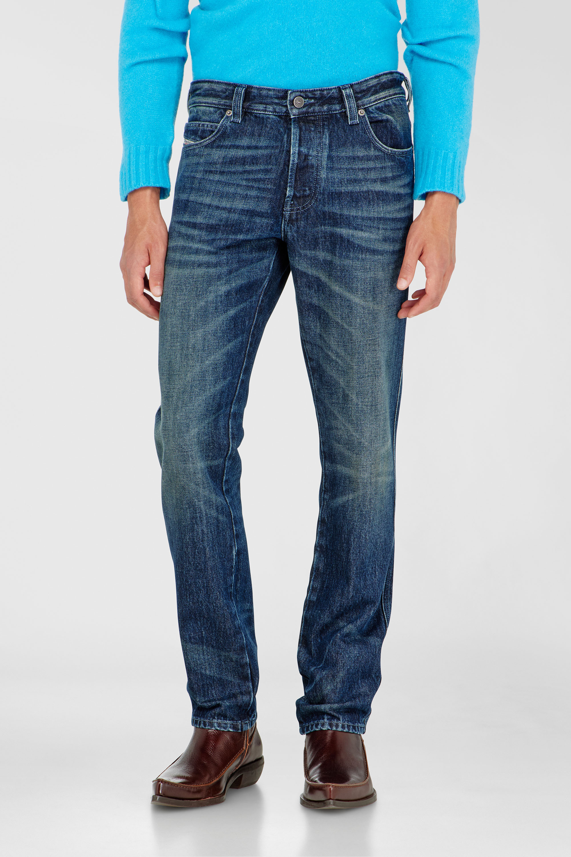 Diesel - Man's Slim Jeans 1993 D-Vyl 007FZ, Dark Blue - 4